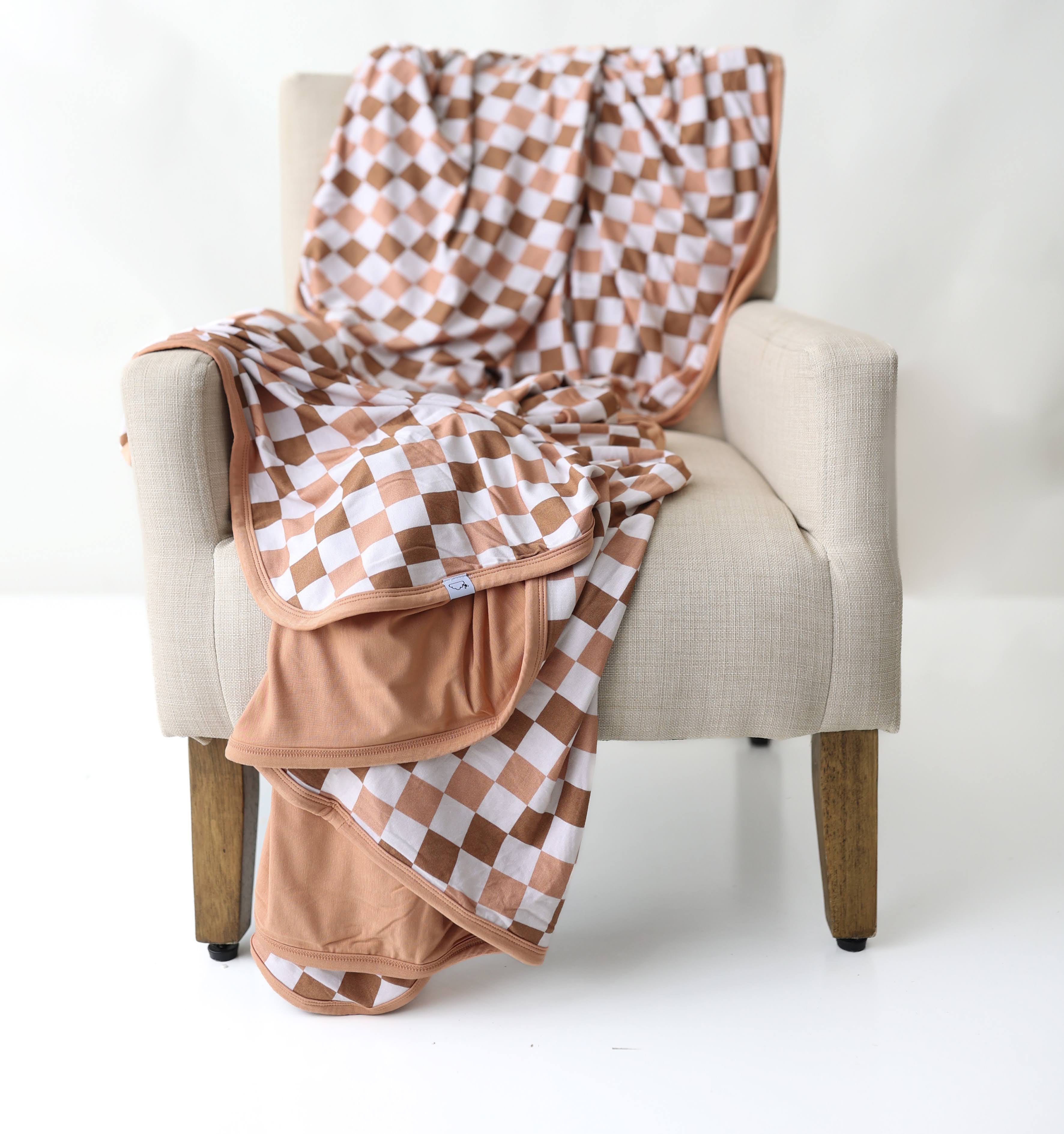 Chestnut Checkers New Dream Blanket (60X 70)
