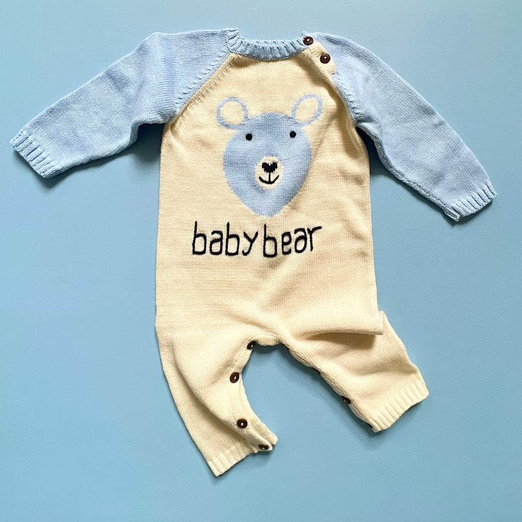 Knit Baby Romper-Baby Bear – Why and Whale