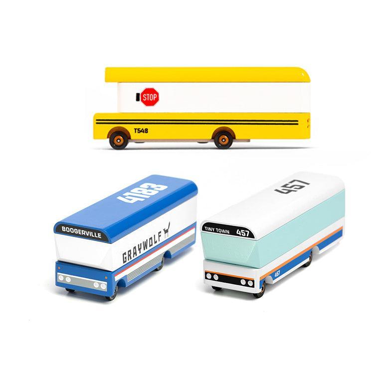 Candylab Public Transit Set of 3 Buses - Why and Whale