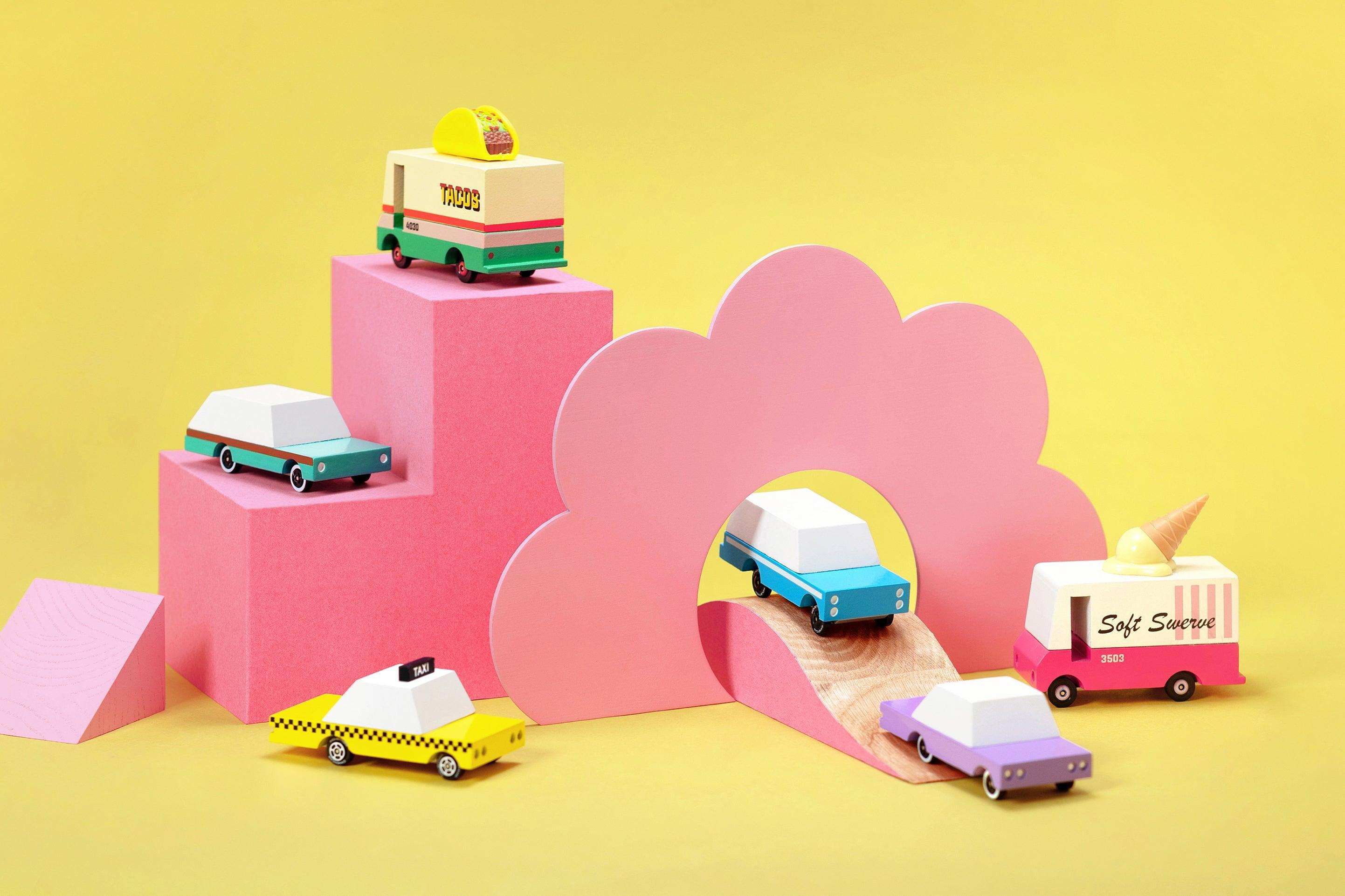 Candylab Wonderful Pastel Set of 6 Vehicles - Why and Whale