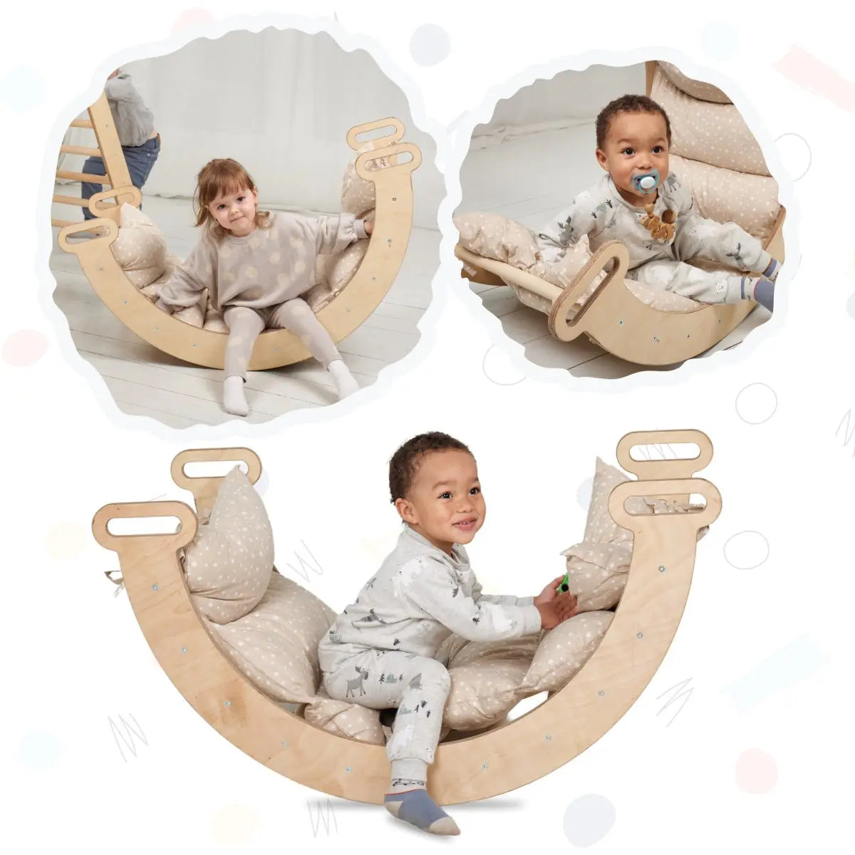 Climbing Arch + Cushion - Montessori Climbers for Toddlers