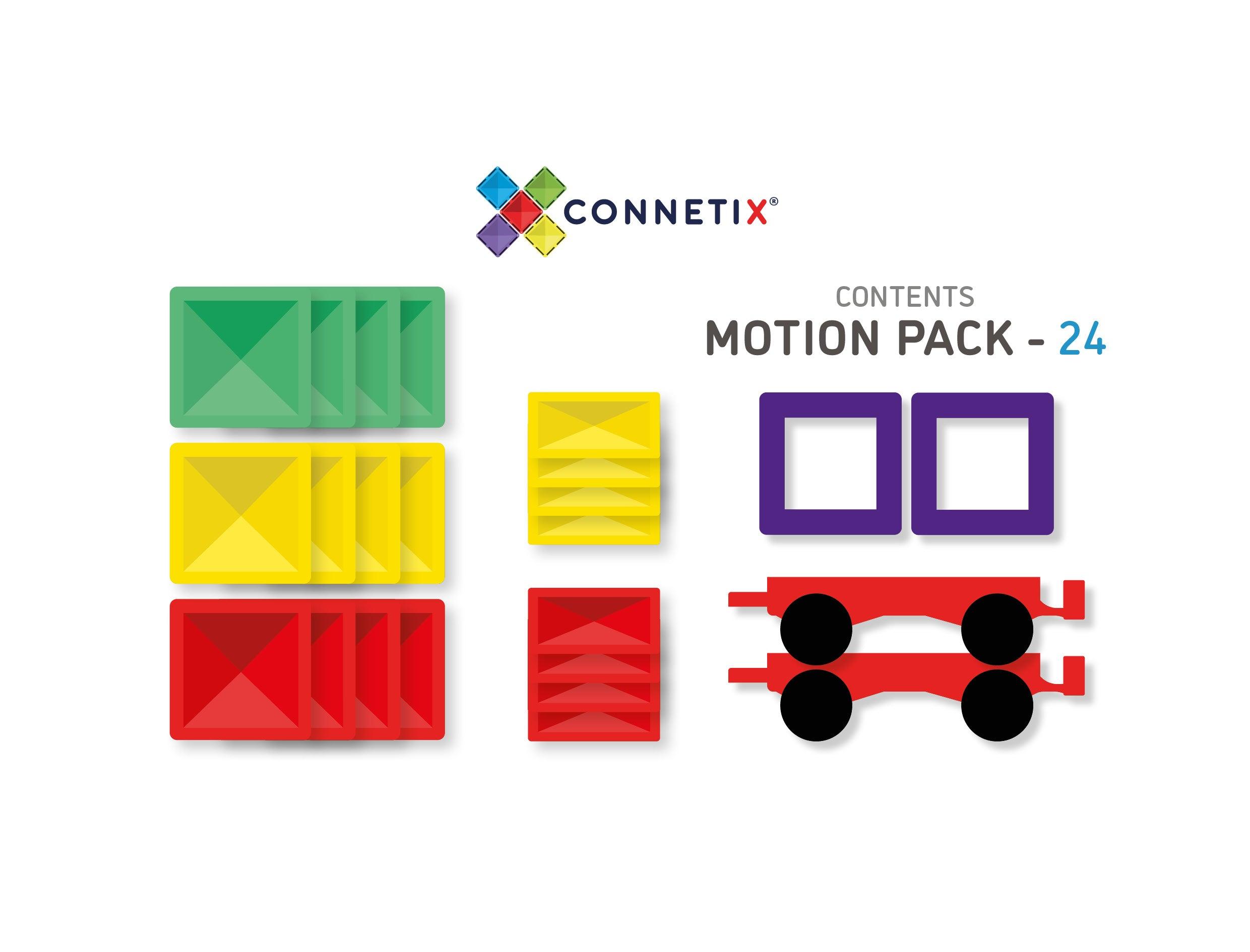 Connetix Tiles 24 Piece Motion Pack - Why and Whale