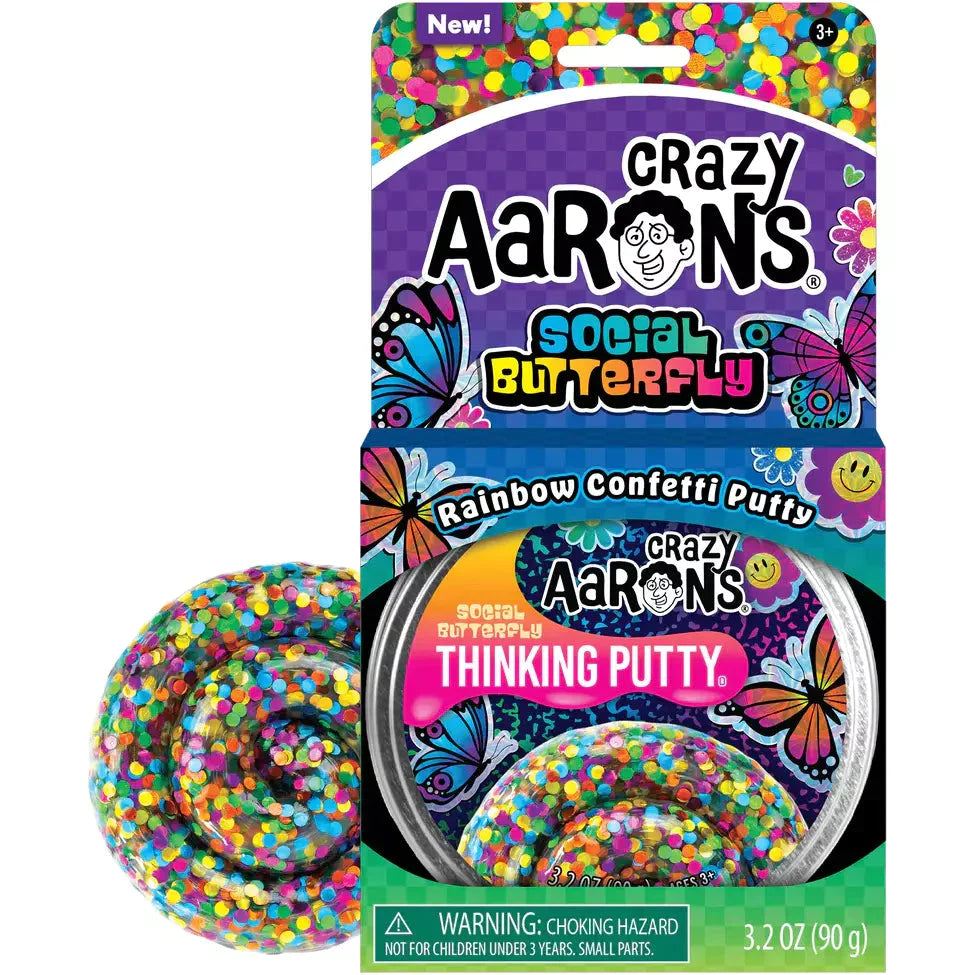 Crazy Aaron's Trendsetters Putty -- Social Butterfly - Why and Whale