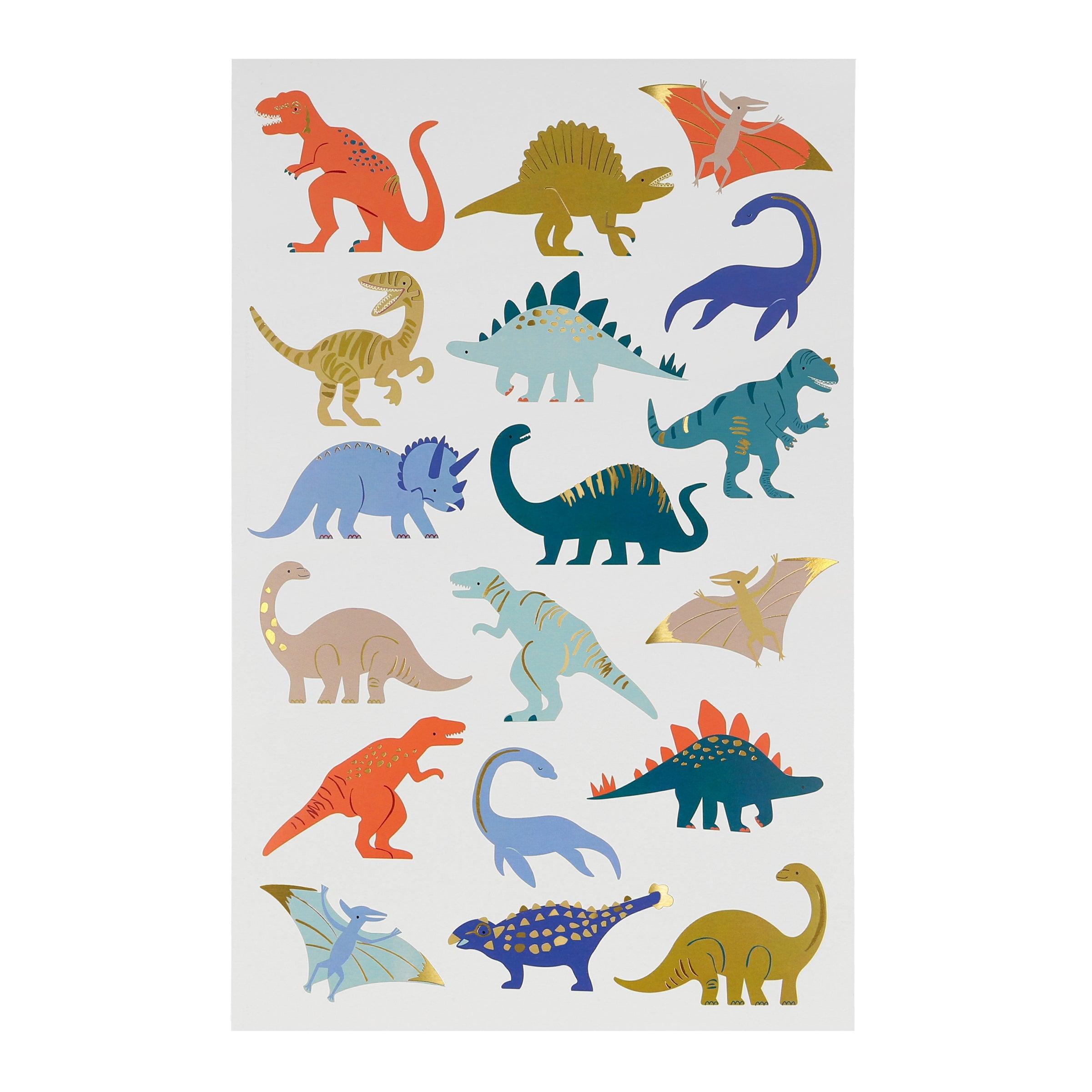 Dinosaurs Tattoo Sheets (x 2 sheets) - Why and Whale