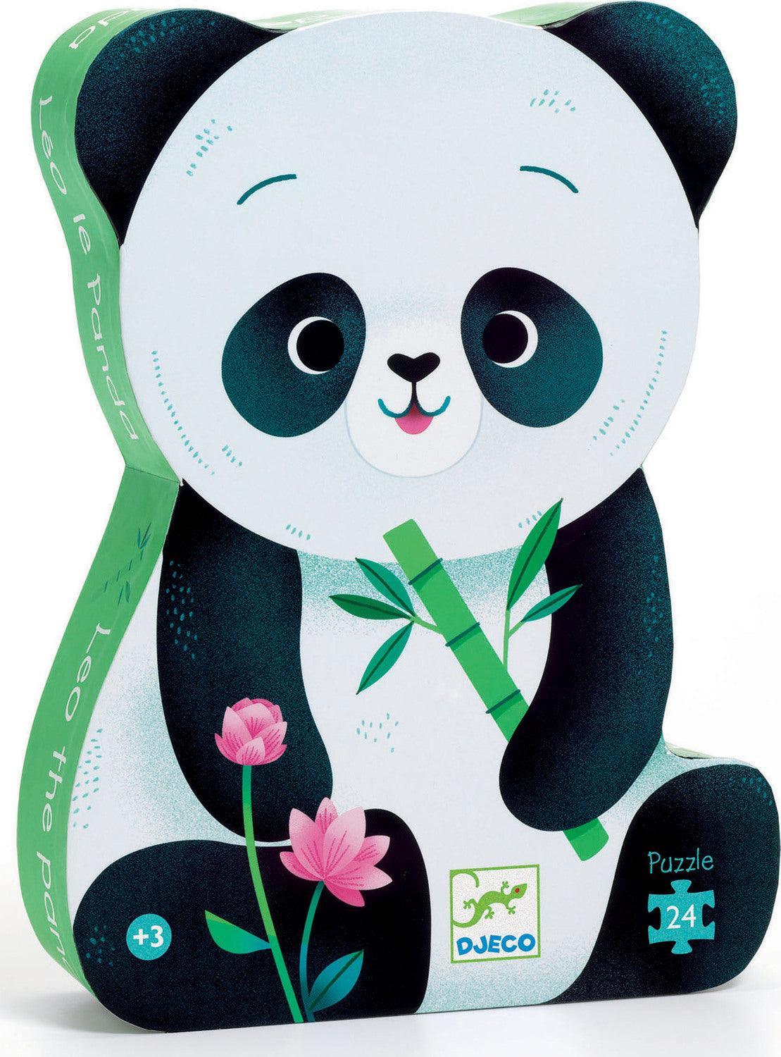 Djeco Leo The Panda 24 Pc Jigsaw Puzzle - Why and Whale