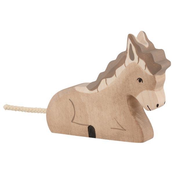 Holztiger - Wooden Animal - Donkey, small - Why and Whale