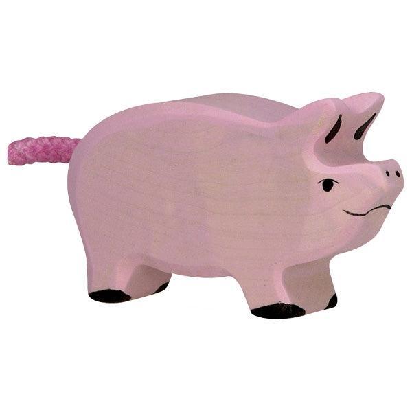 Holztiger - Wooden Animal - Piglet - Why and Whale