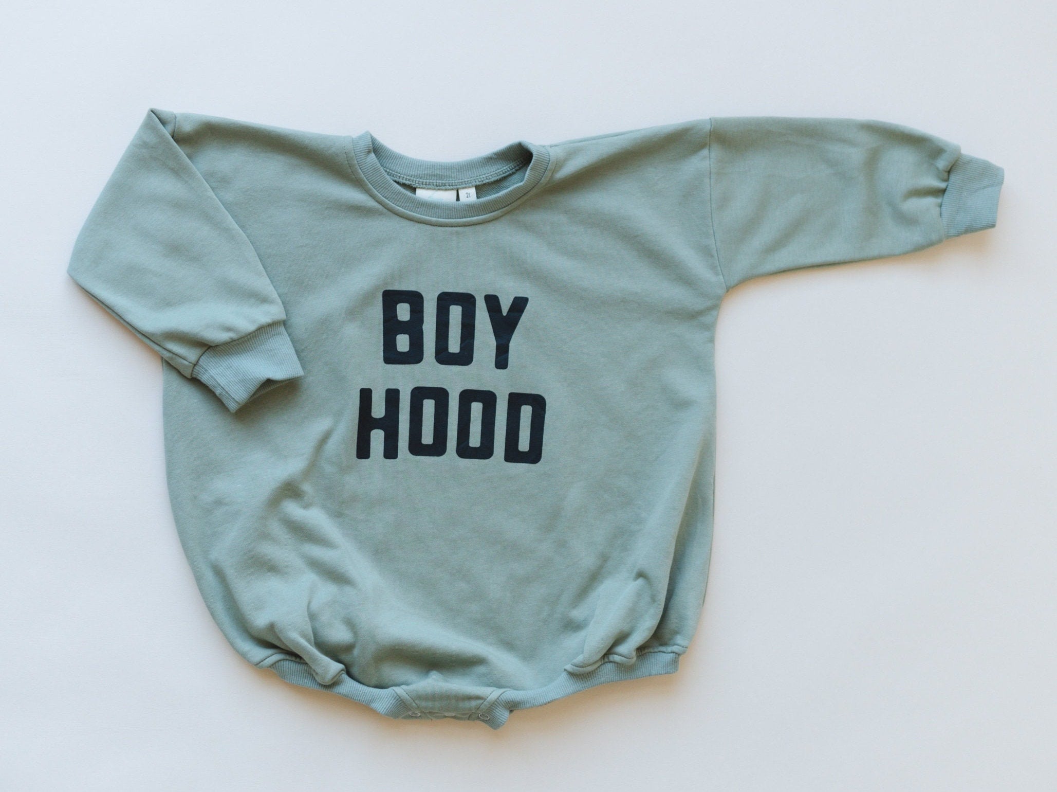 Boy Hood Oversized Sweatshirt Romper - more colors