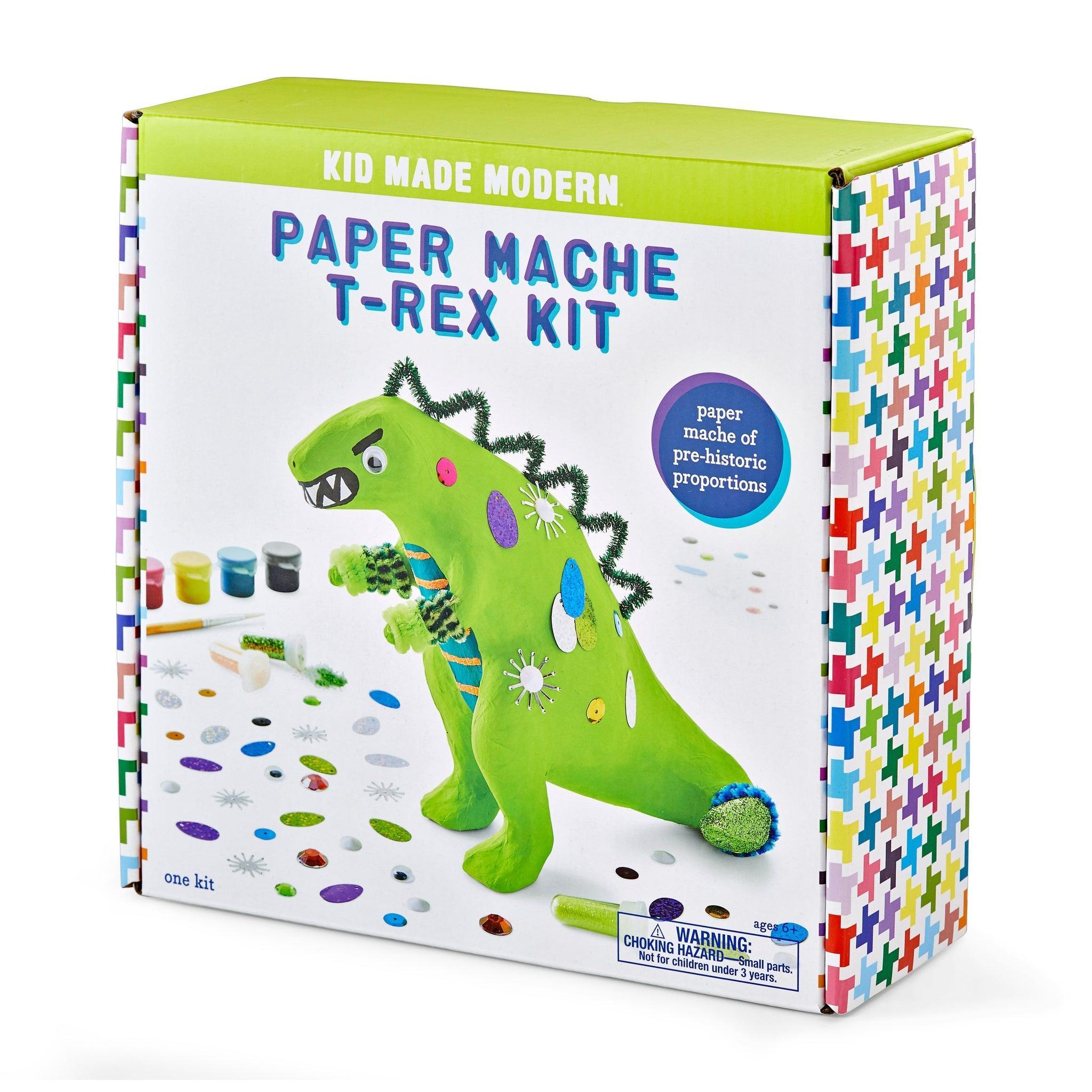 Kid Made Modern Paper Mache T-Rex Kit - Why and Whale