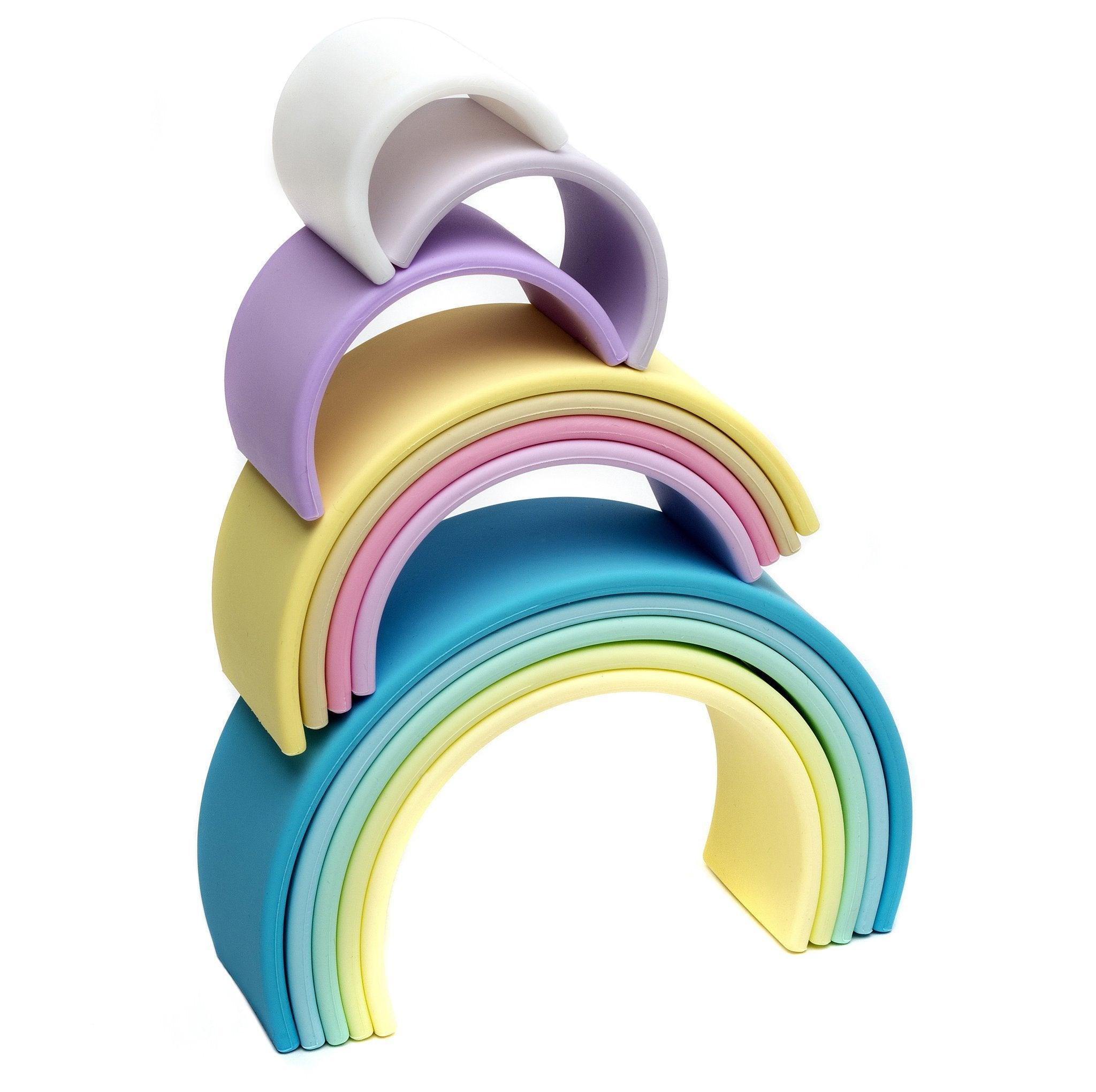 Large Pastel Rainbow Arch Stacker - Why and Whale
