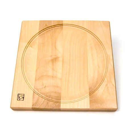Large Plate for Spinning Tops, Maple - Why and Whale