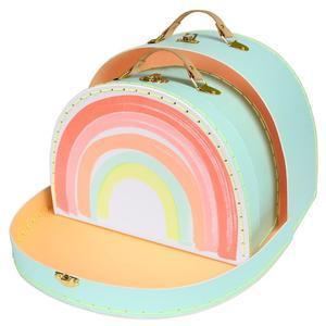 Meri Meri - Rainbow Suitcases, Set of 2 - Why and Whale