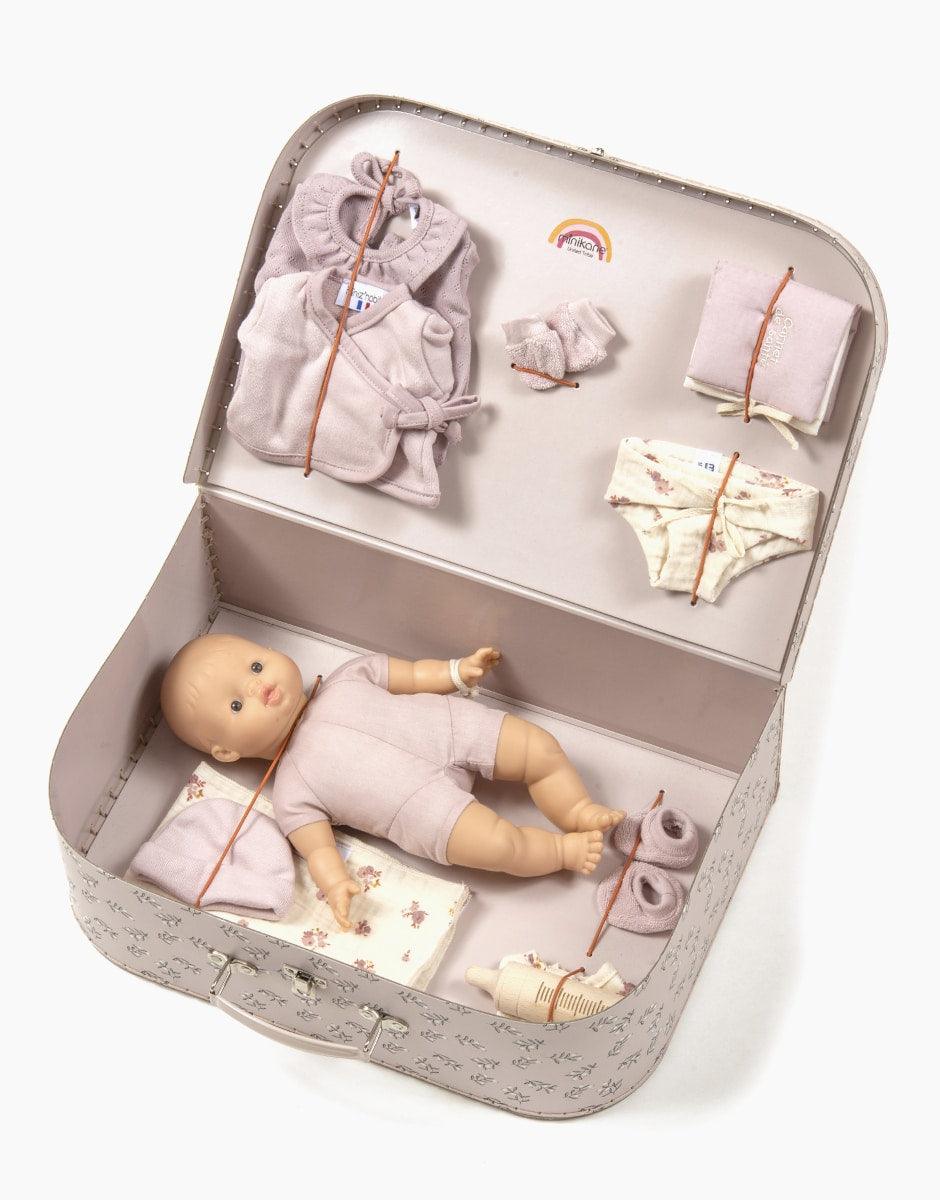 Minikane Baby Doll Set, fleur rose - Why and Whale