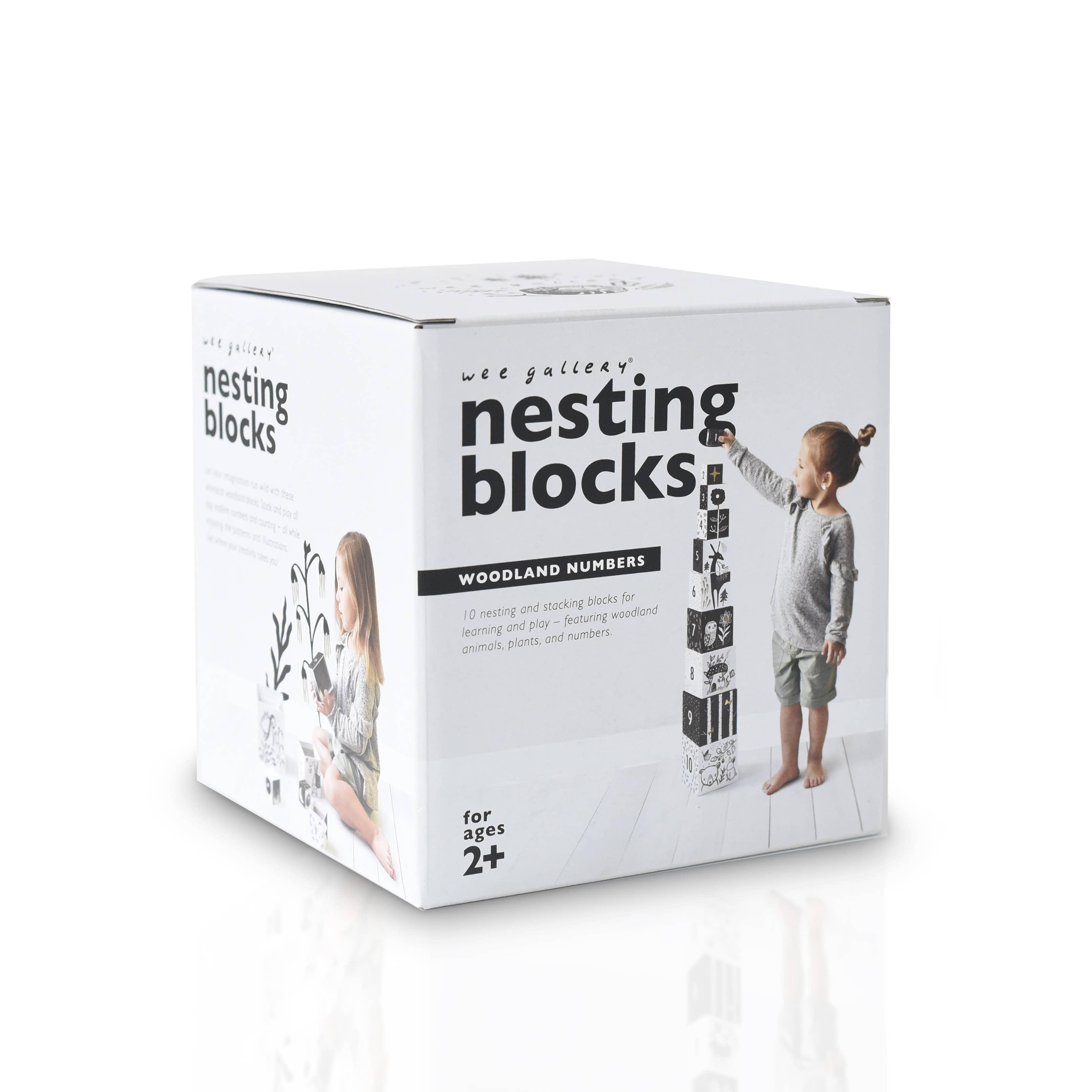 Nesting Blocks - Woodland Numbers - Why and Whale