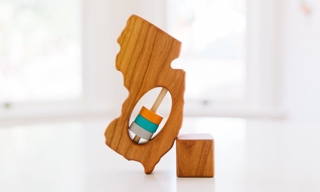 New Jersey State Wooden Baby Rattle™