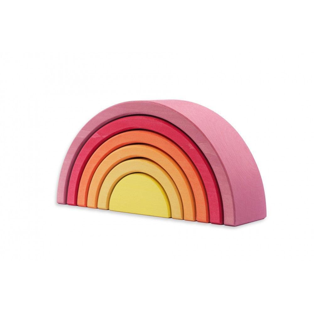 Ocamora - Pink 6 Piece Rainbow Stacker - Why and Whale