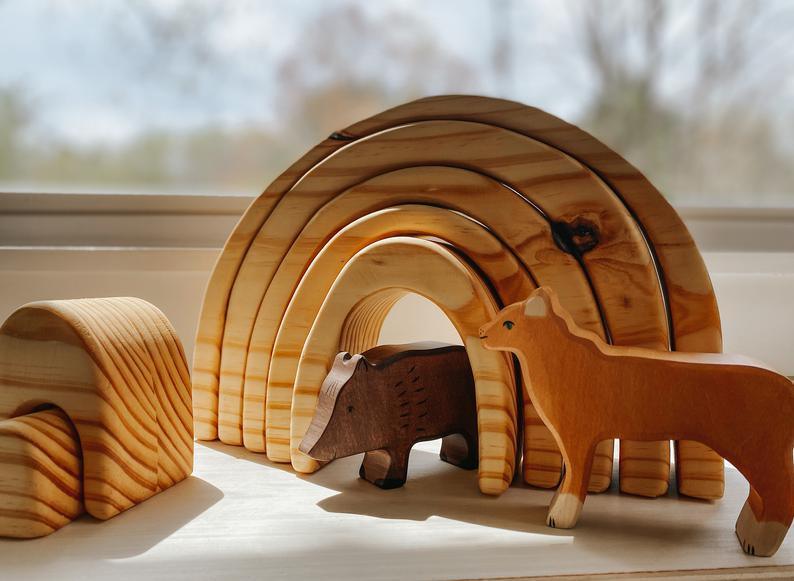 PREORDER* Natural Wooden Arches - Why and Whale