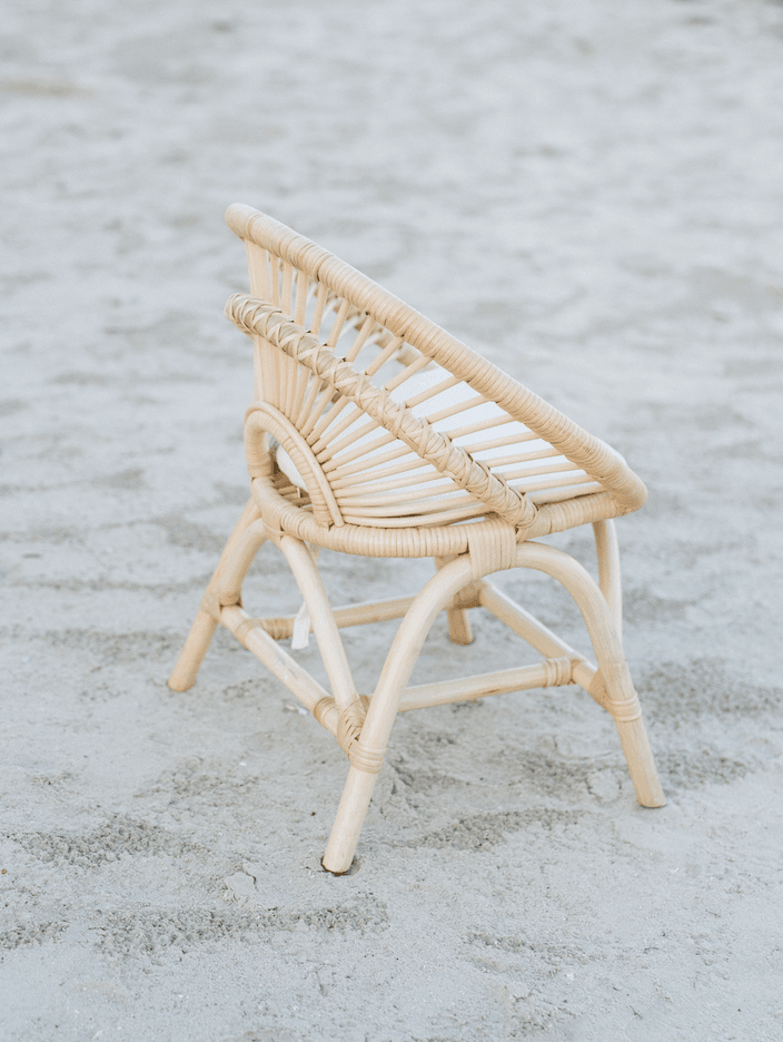 Rainbow Rattan Kids Chair - Why and Whale