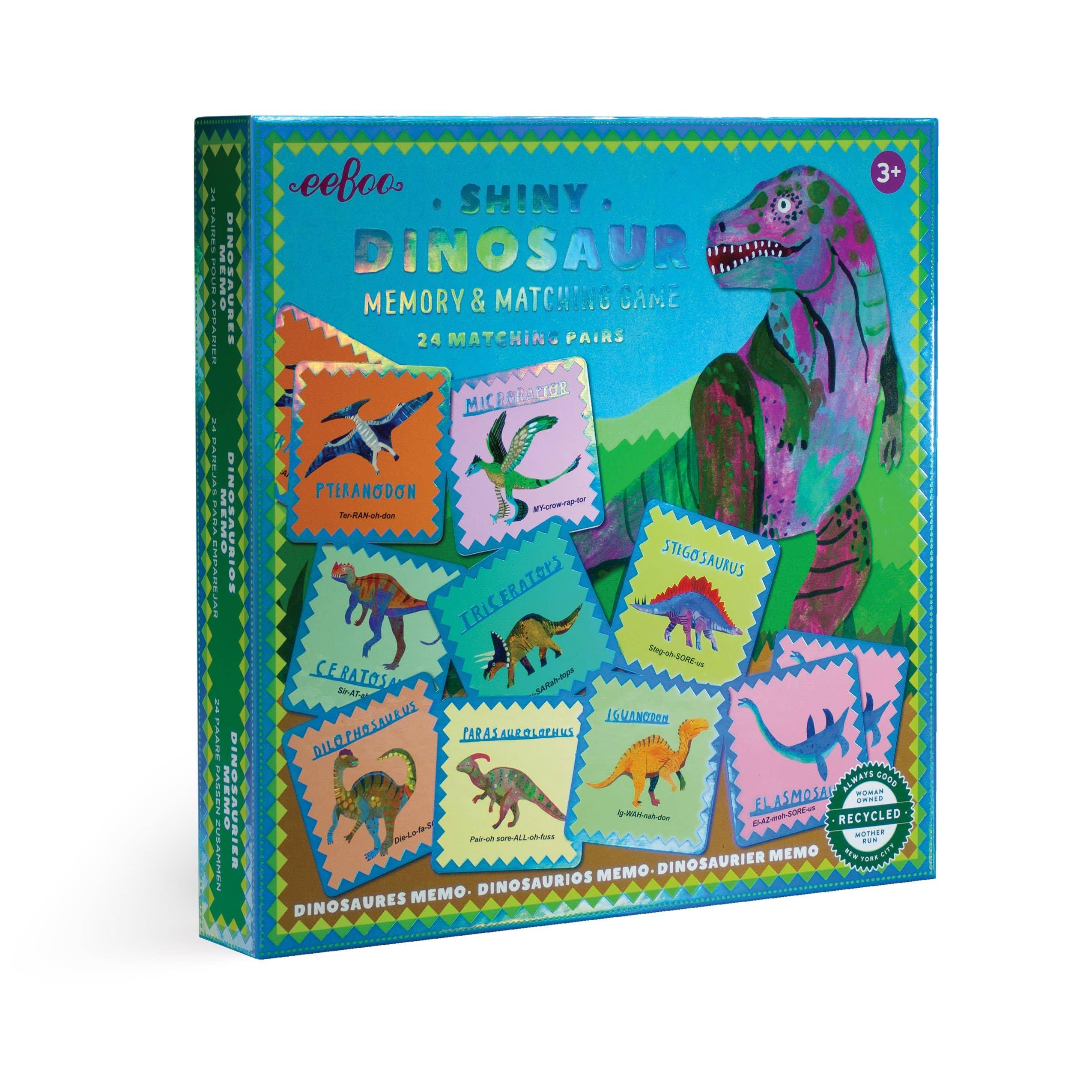 Shiny Dinosaur Memory and Matching Game - Why and Whale