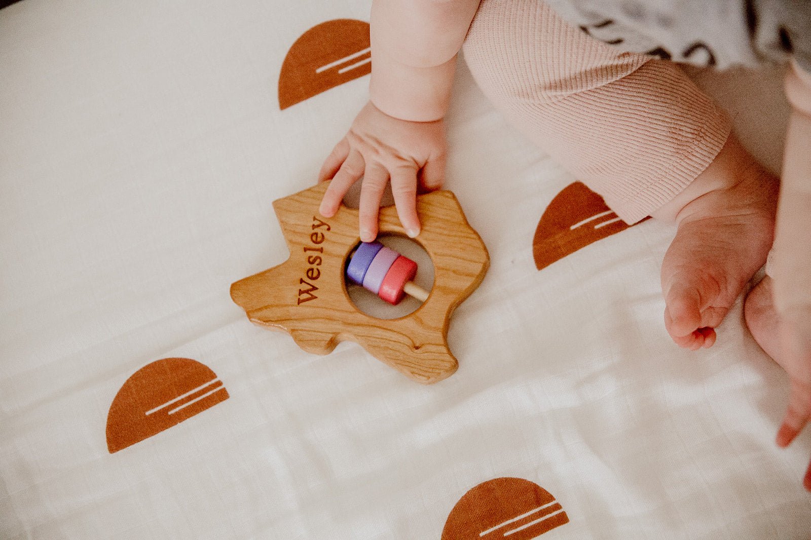 Texas State Wooden Baby Rattle™
