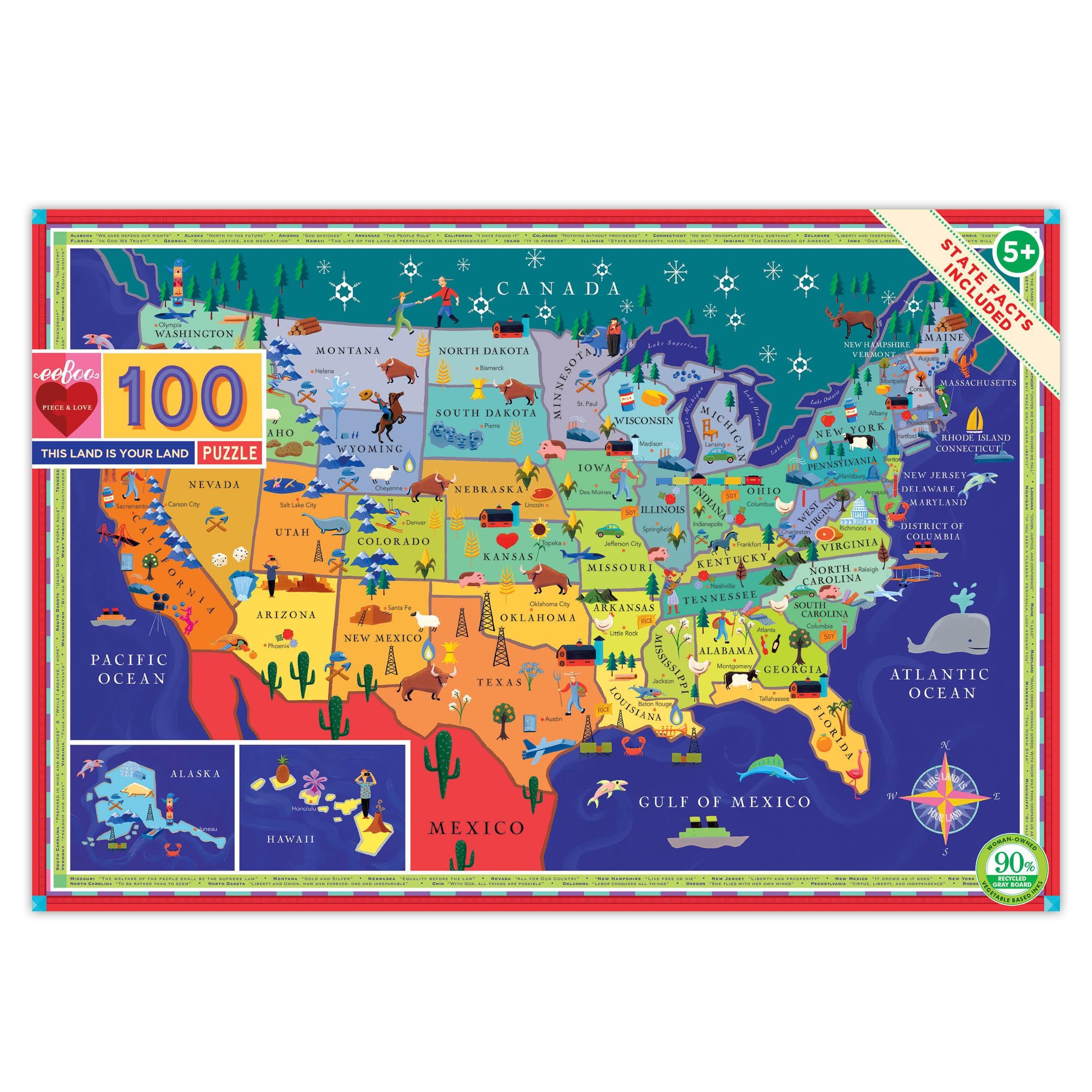 This Land is Your Land 100 Piece Puzzle - Why and Whale
