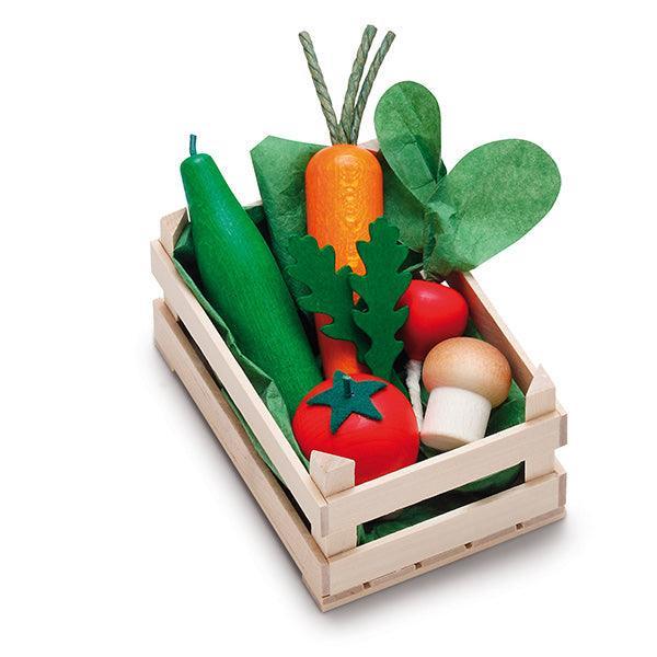 Vegetables in Crate, Small, Pretend Food - Why and Whale