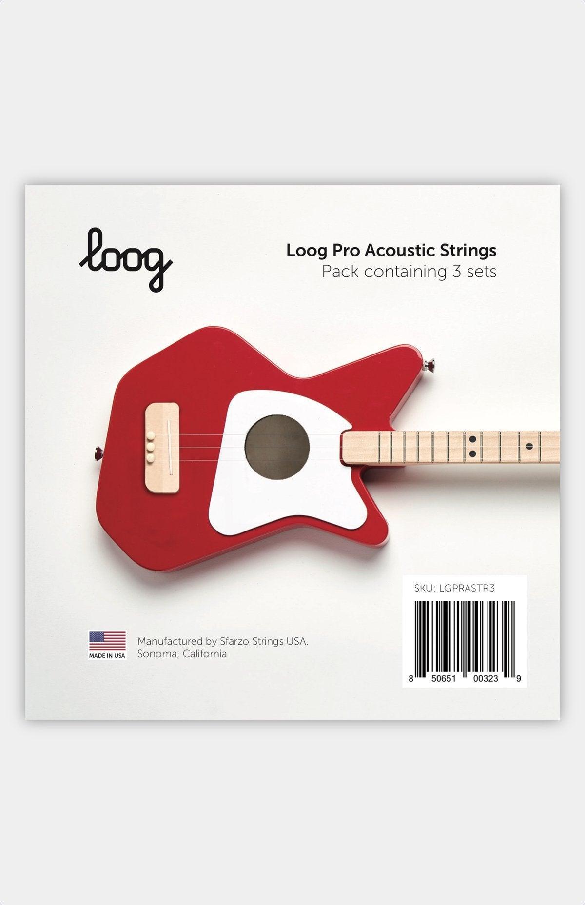 Loog Pro Acoustic Guitar Strings - Why and Whale