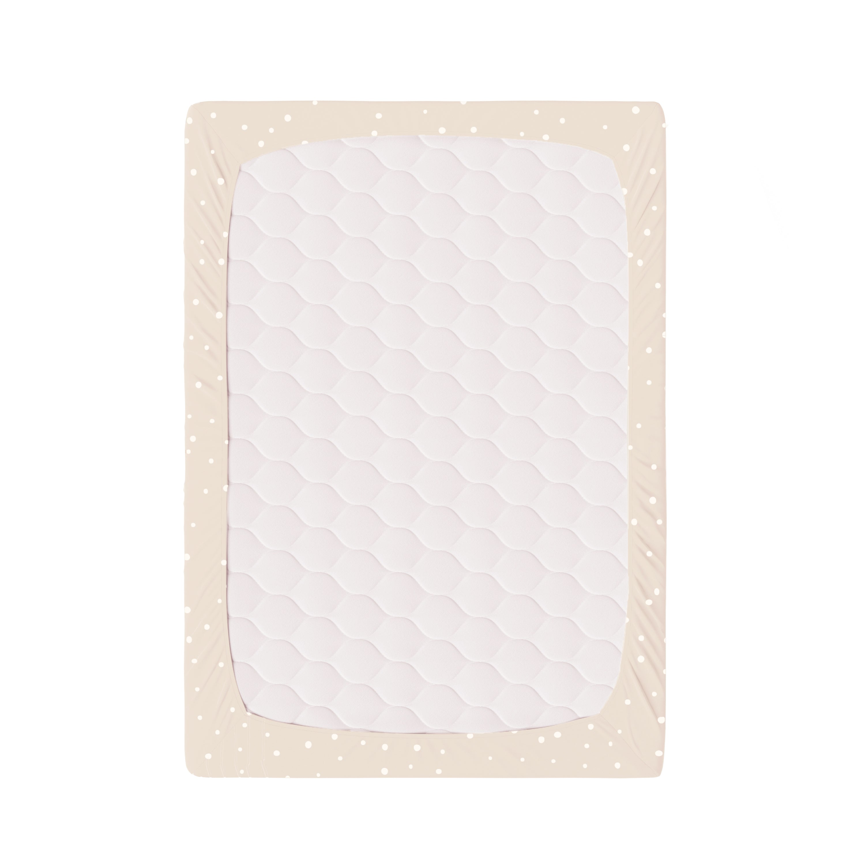 Organic Mini Crib Sheet - Polka Dots