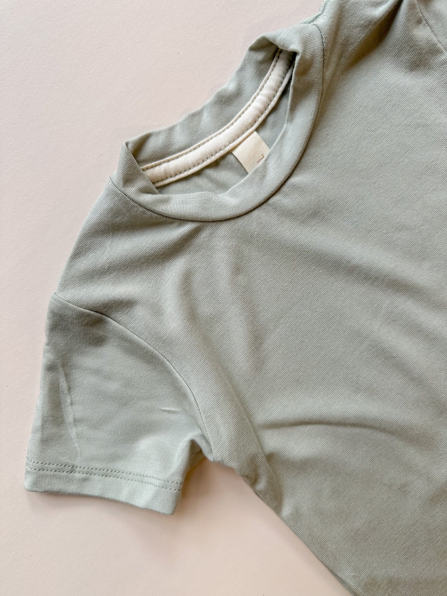 0/3m Crew Neck Essential Tee | Baby & Toddler | Luxury Bamboo | Sage