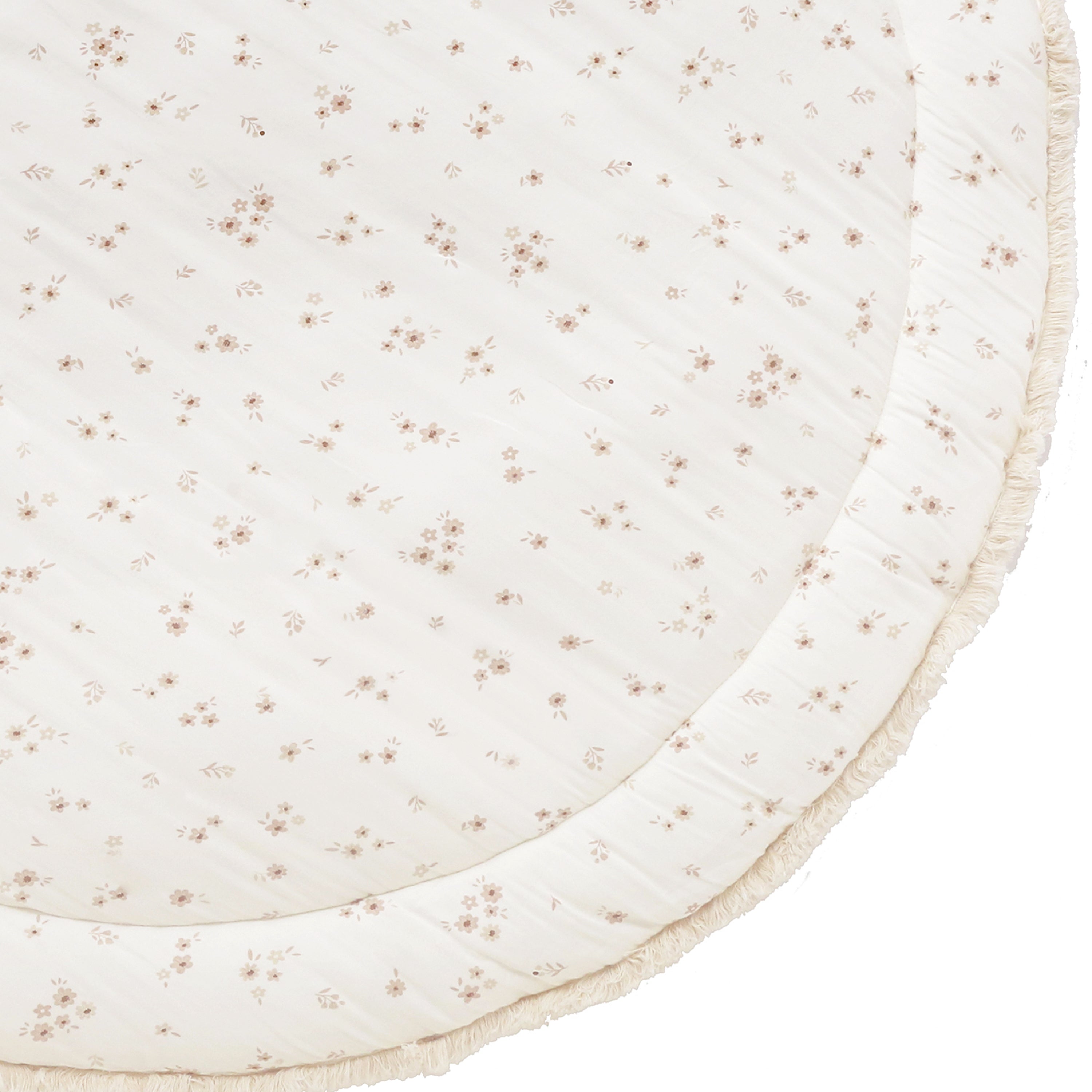 Organic Cotton Quilted Reversible Play Mat - Bloom and Ivory