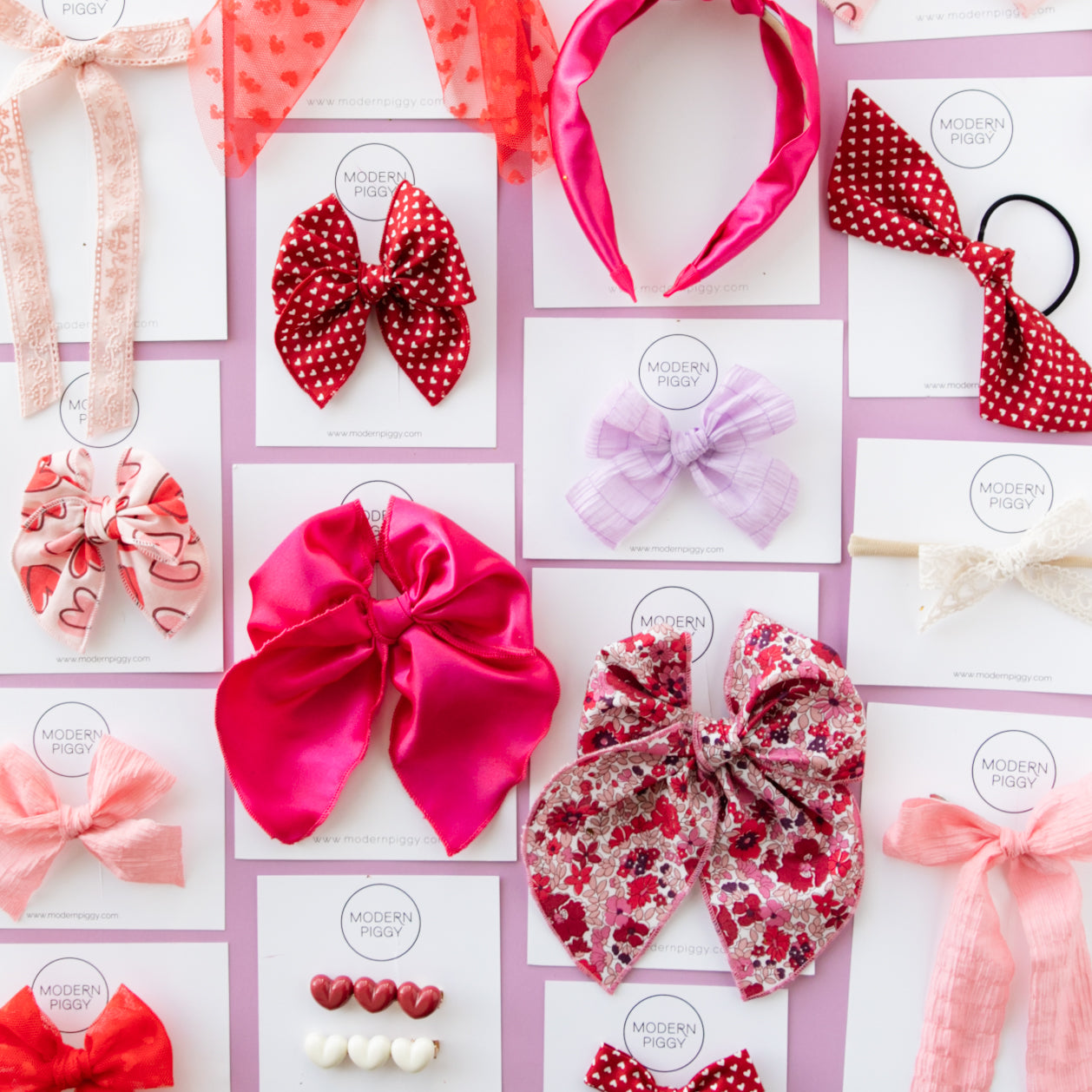 Be Mine | Mini Piggy Bow