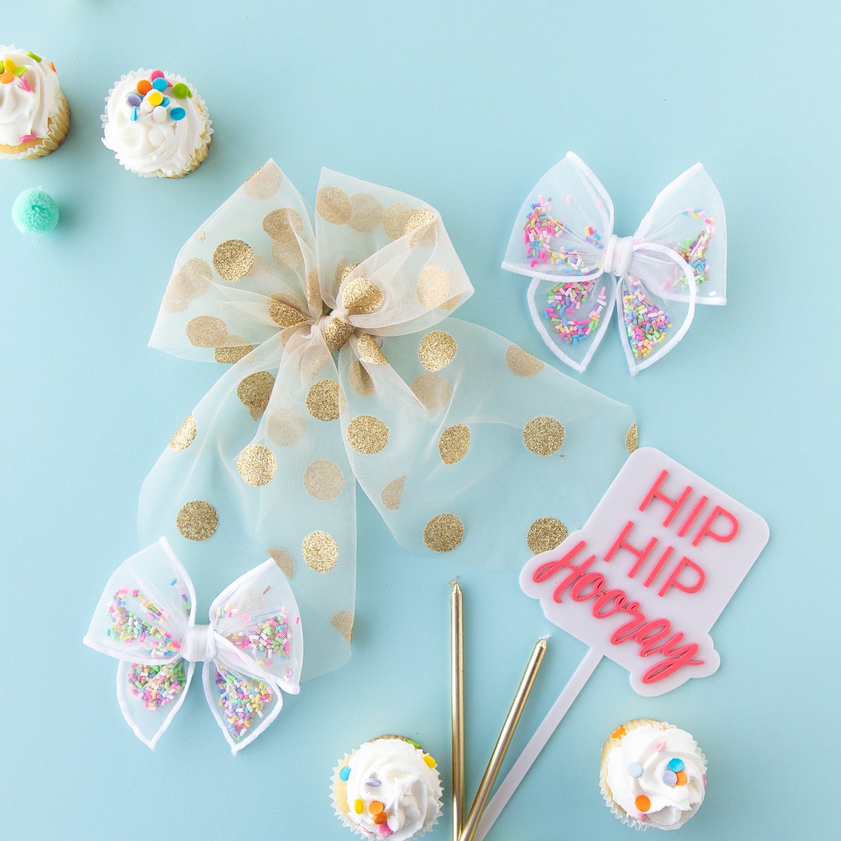 Sprinkles | Pigtail Set - Petite Party Bow