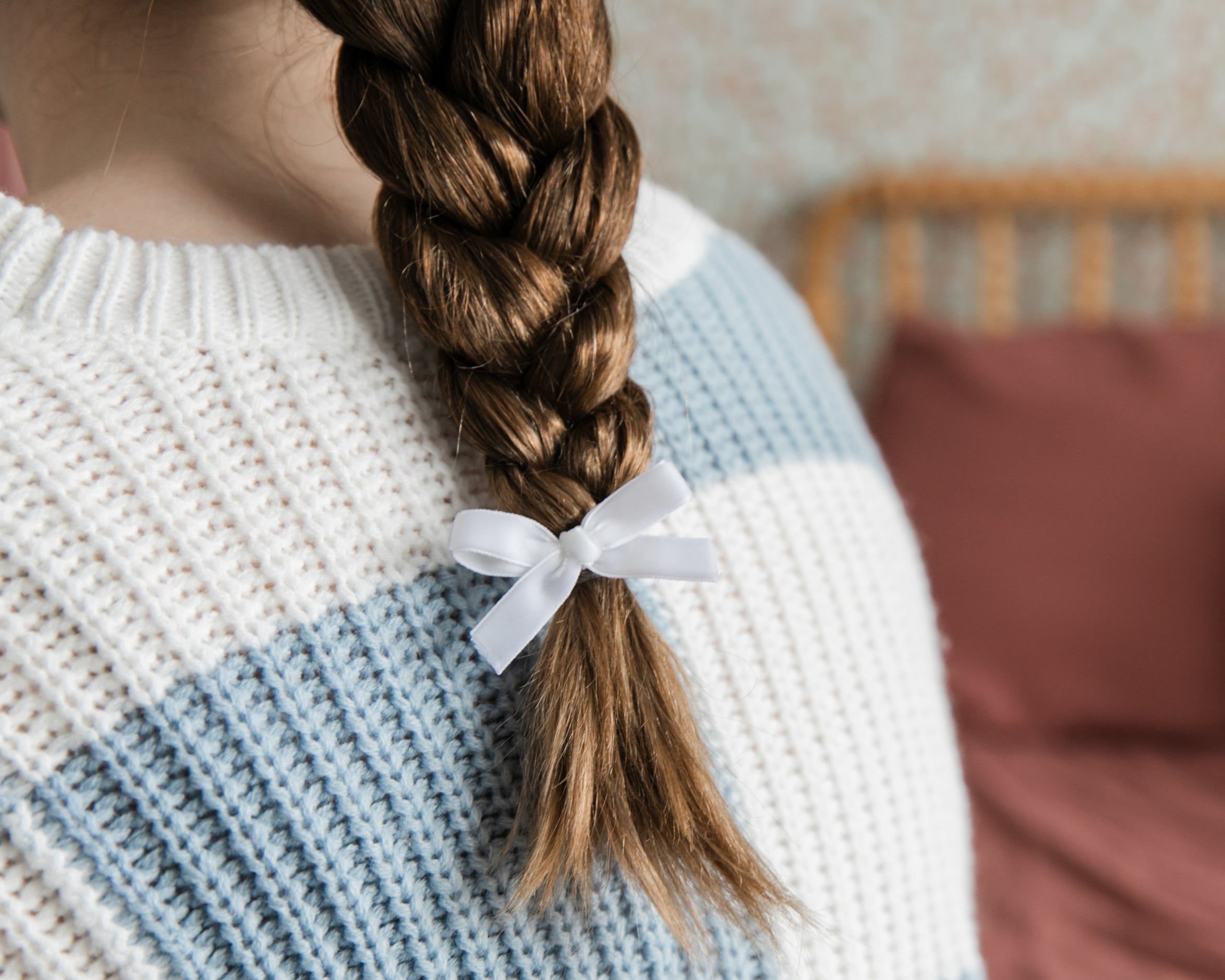 White | Mini Ribbon Bow Set