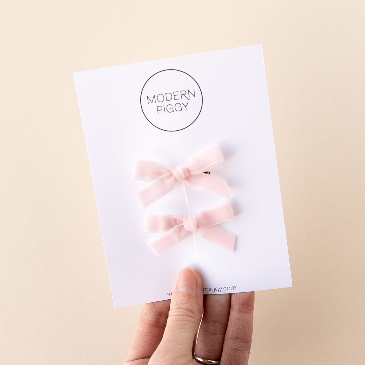 Baby Pink | Mini Ribbon Bow Set