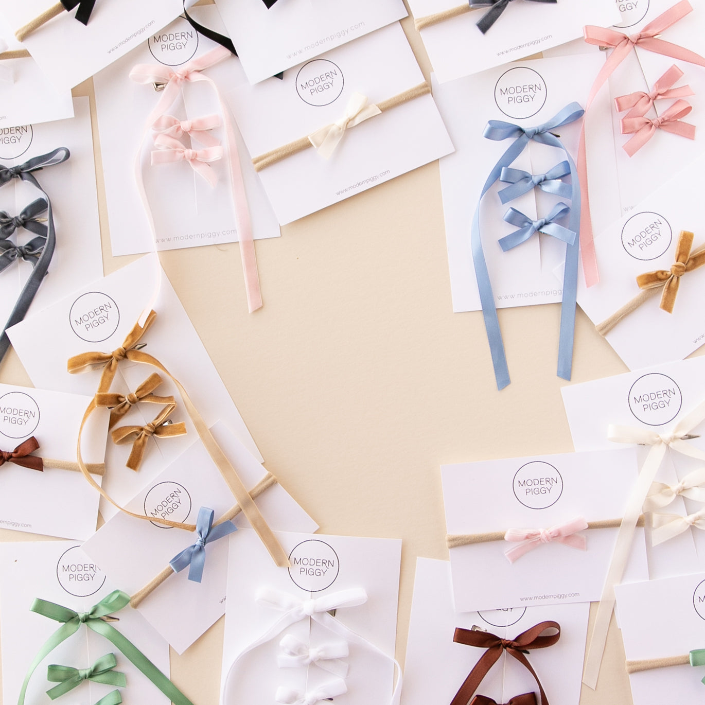 Cornflower | Mini Ribbon Bow Set