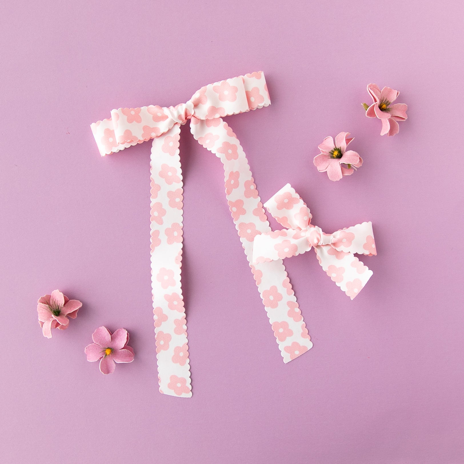 Mod Daisy - Pink | Ribbon Bow