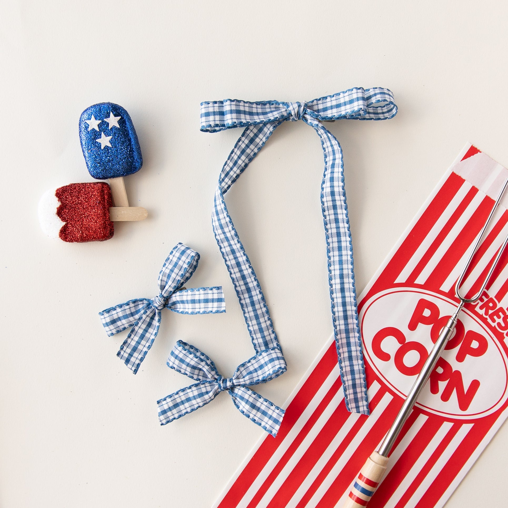 Picnic - Blue | Ribbon Bow