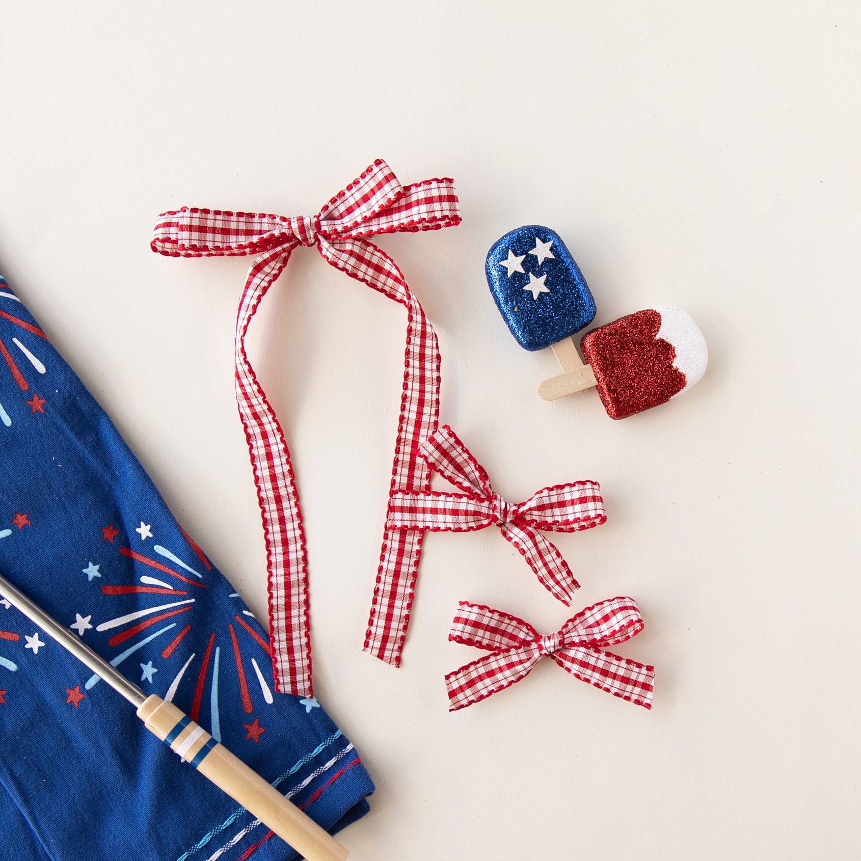 Picnic - Red | Statement Ribbon Bow