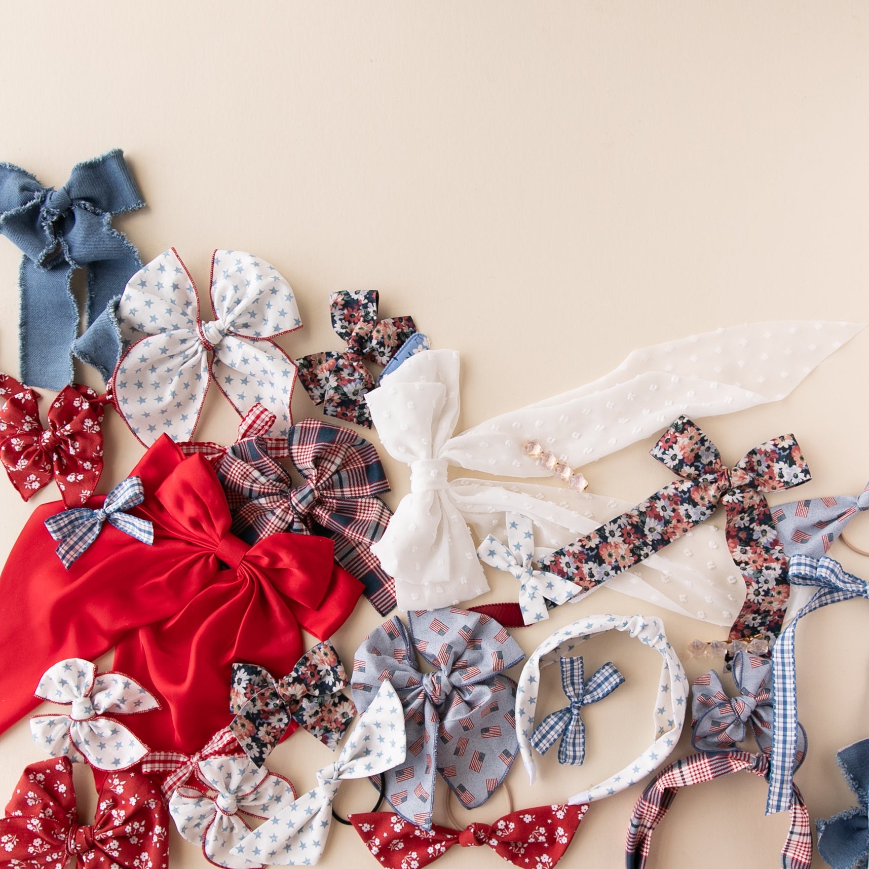 Picnic - Red | Statement Ribbon Bow