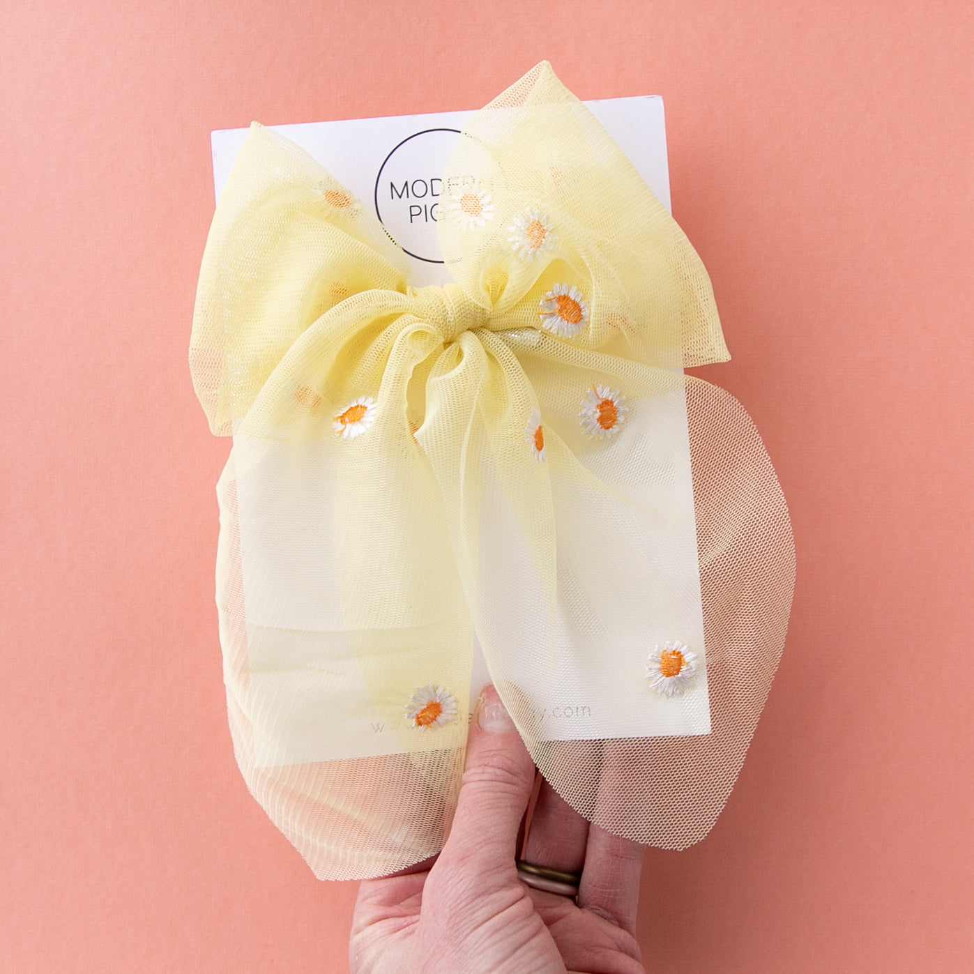 Sunrise Daisy | Tulle Statement Bow