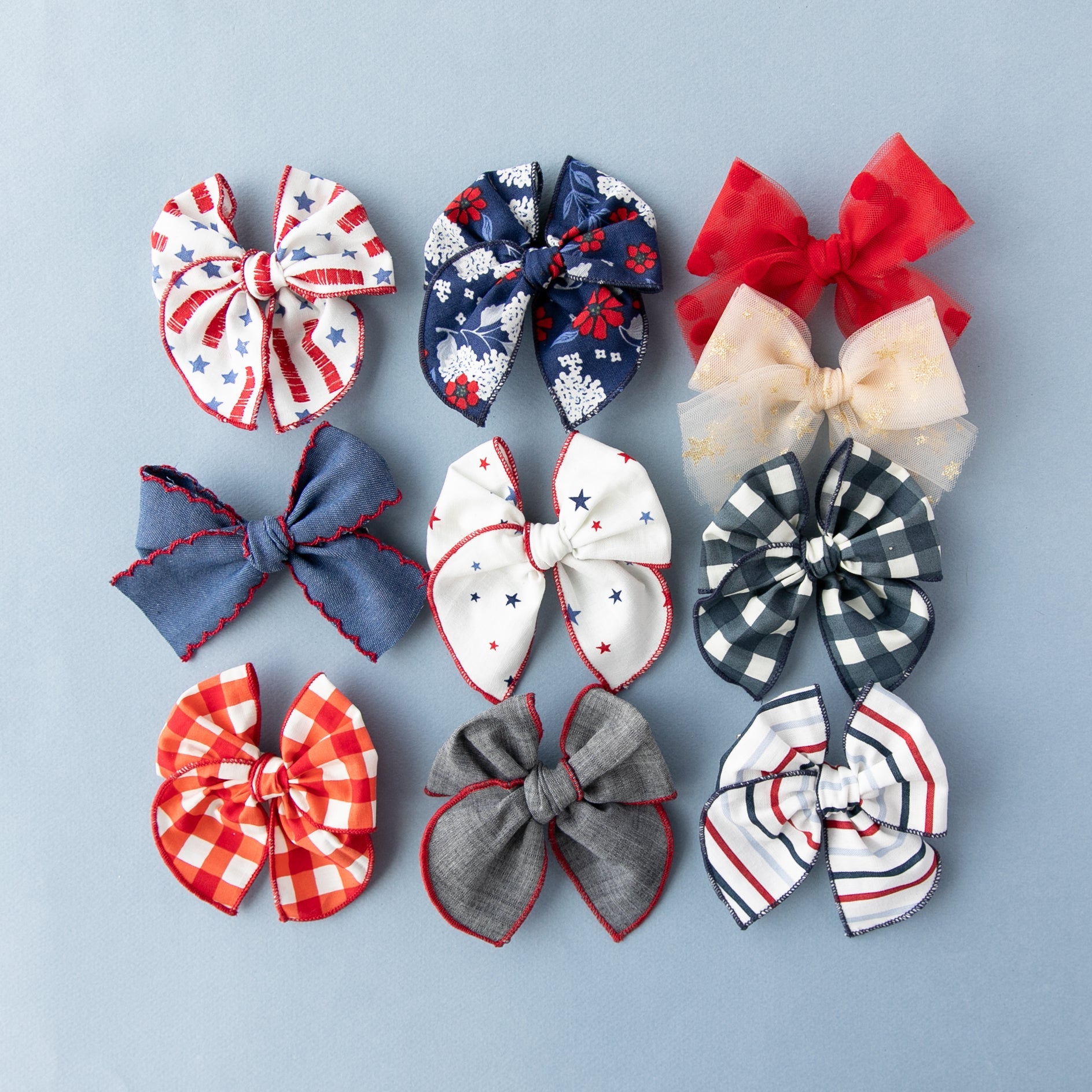 Red Gingham | Petite Party Bow