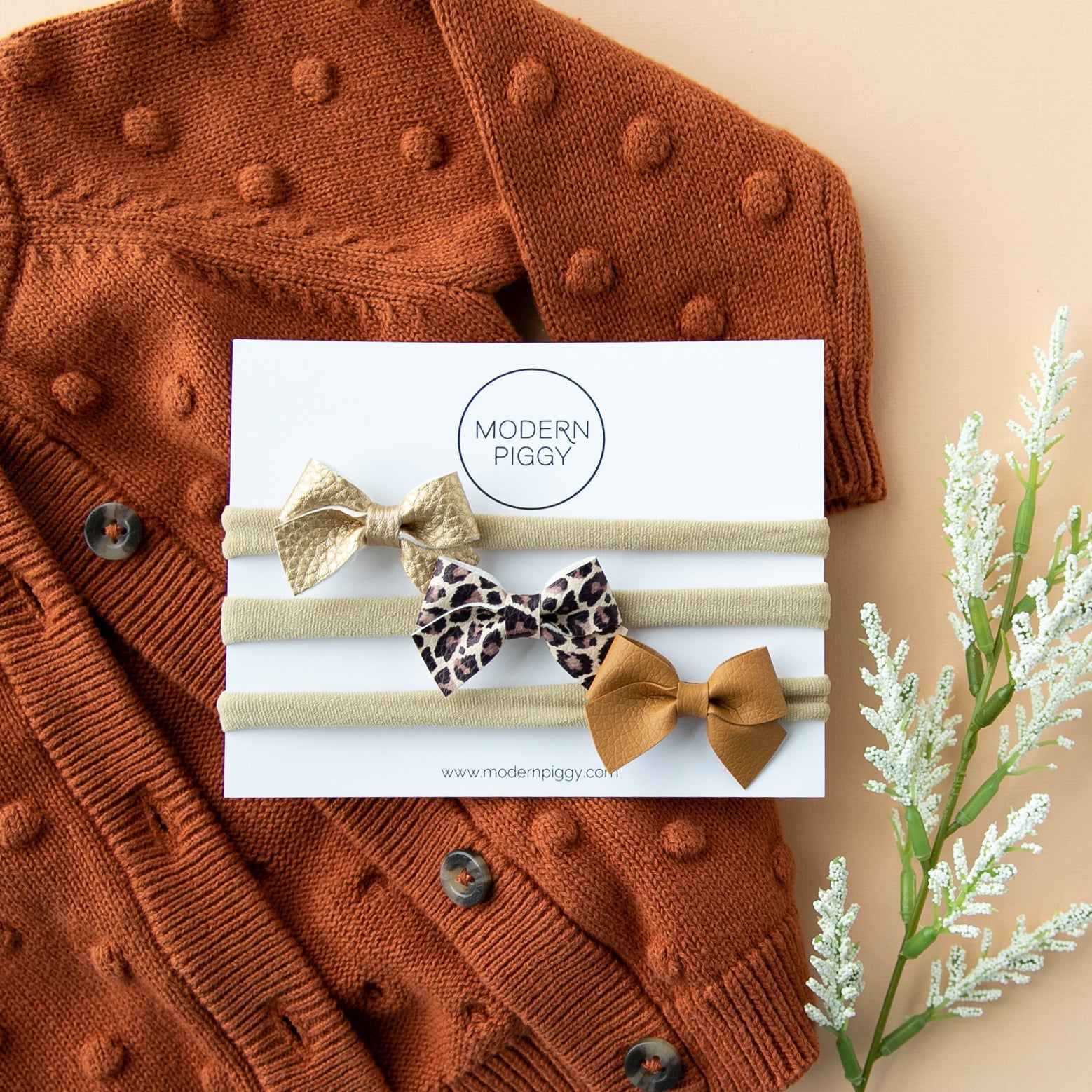 Safari | Baby Bow Set