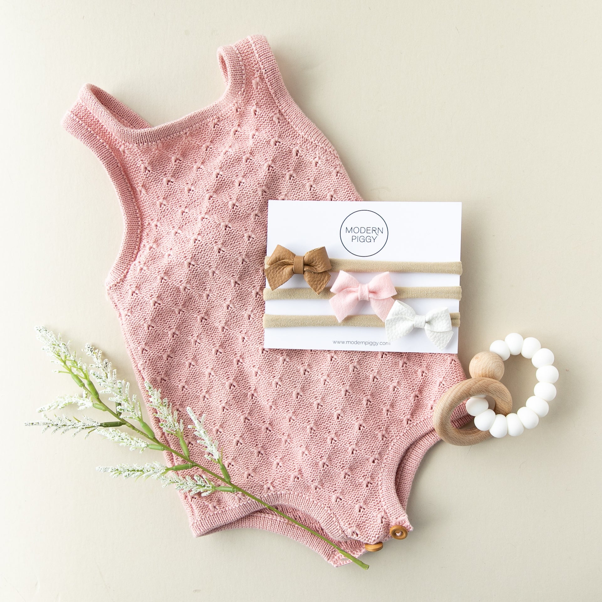 Ballet Pink | Felt Baby Bow