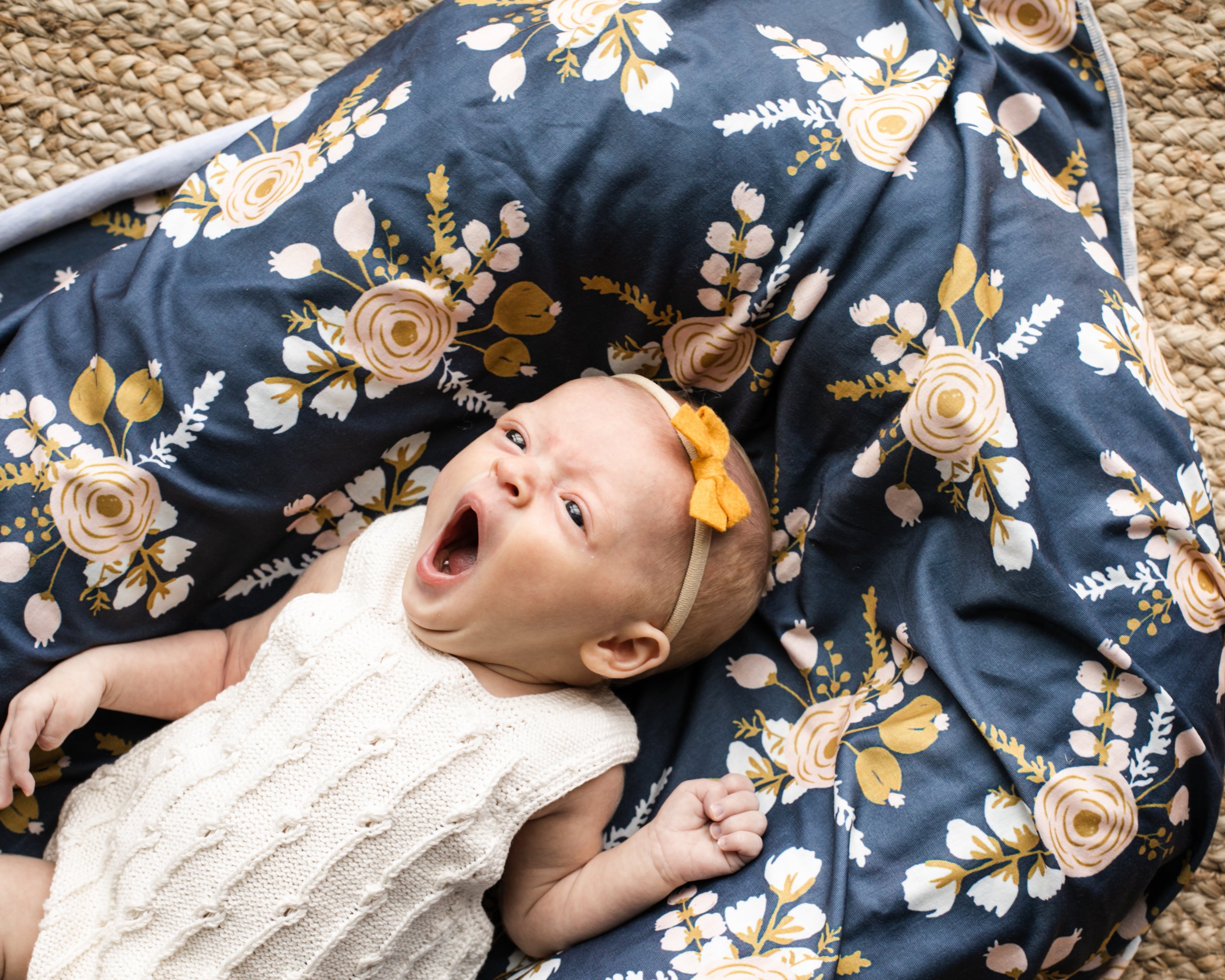 Butterscotch | Felt Baby Bow