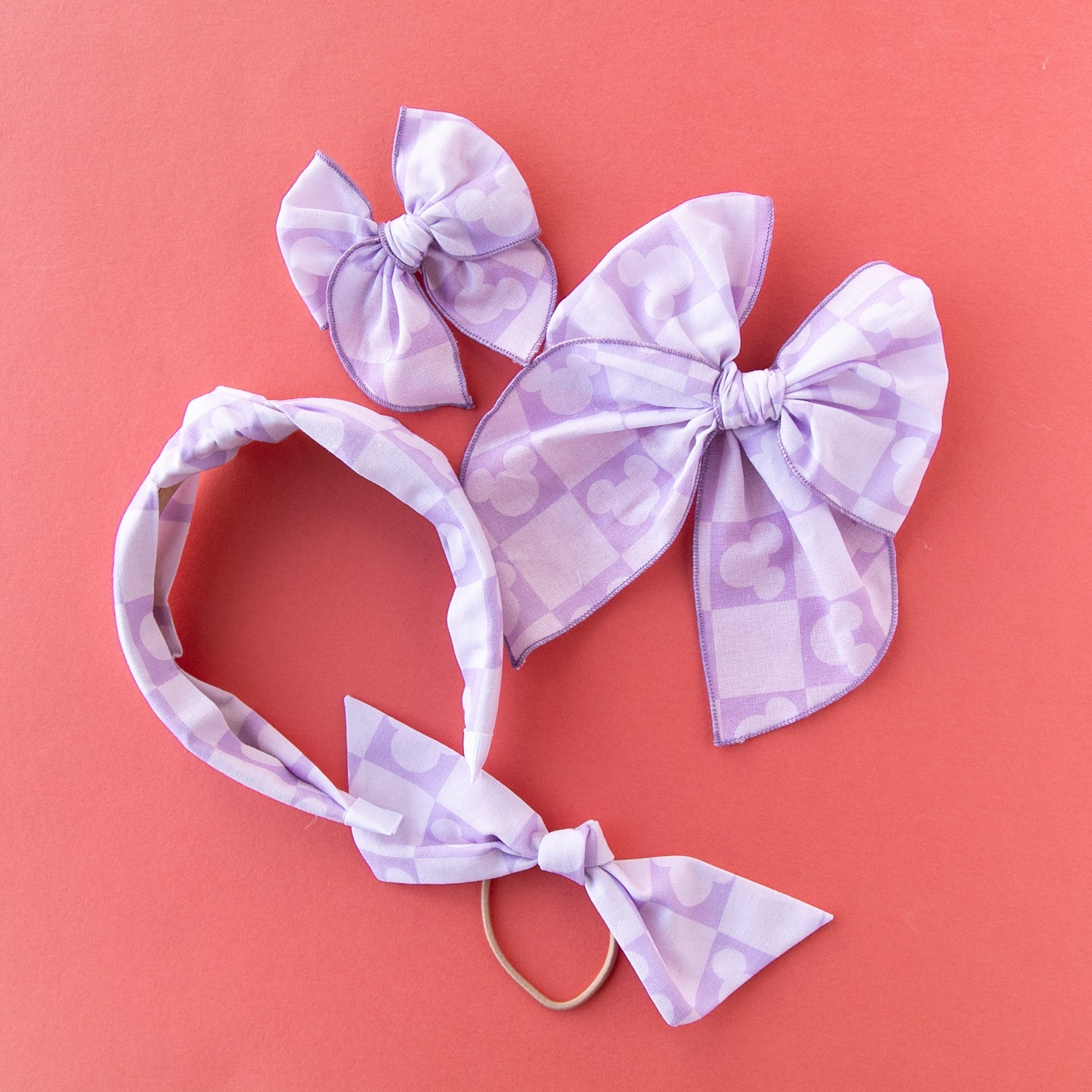 Park Hopper - Purple | Pigtail Set - Petite Party Bow