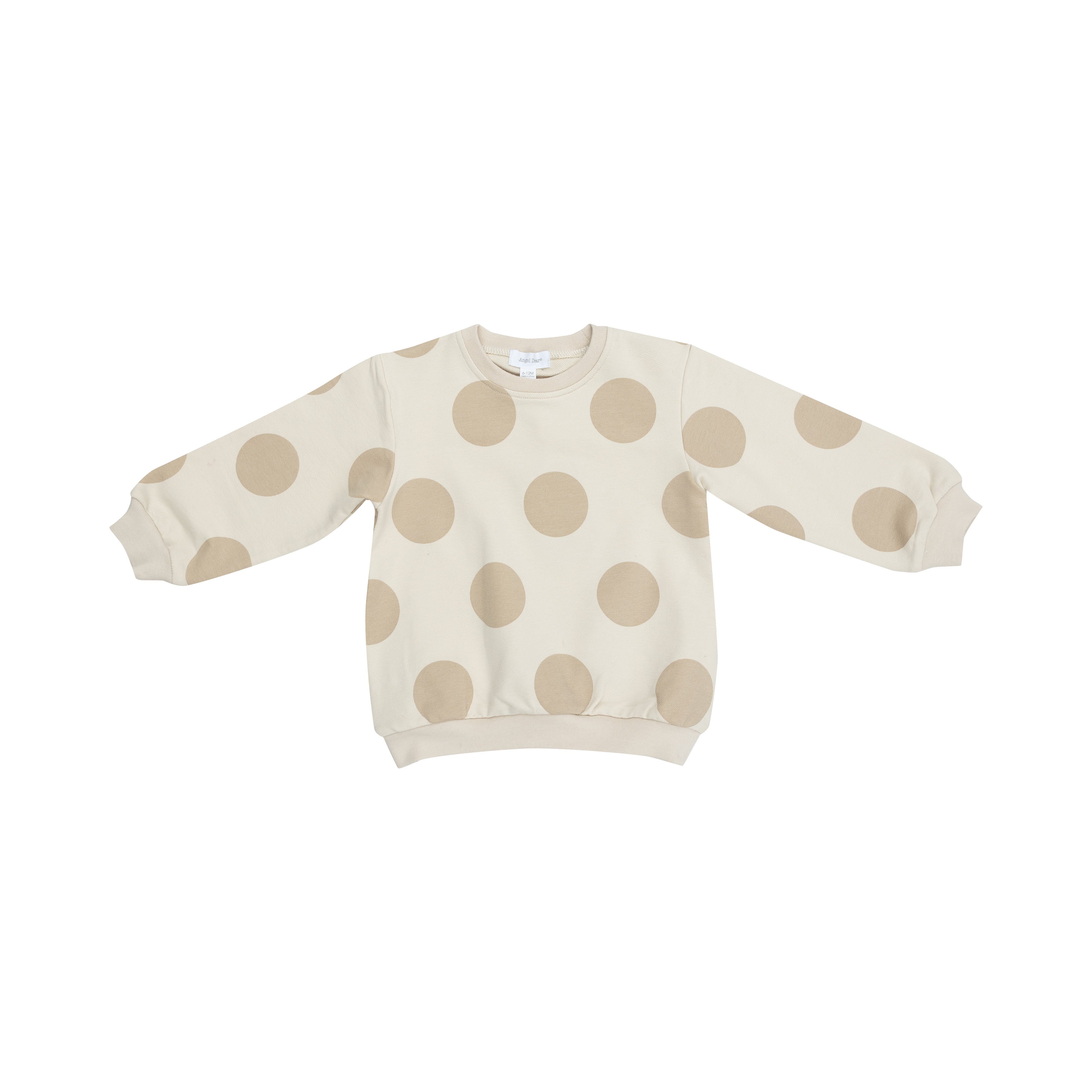 Puffy L/S Oversized Sweatshirt + Legging - Beige Dot