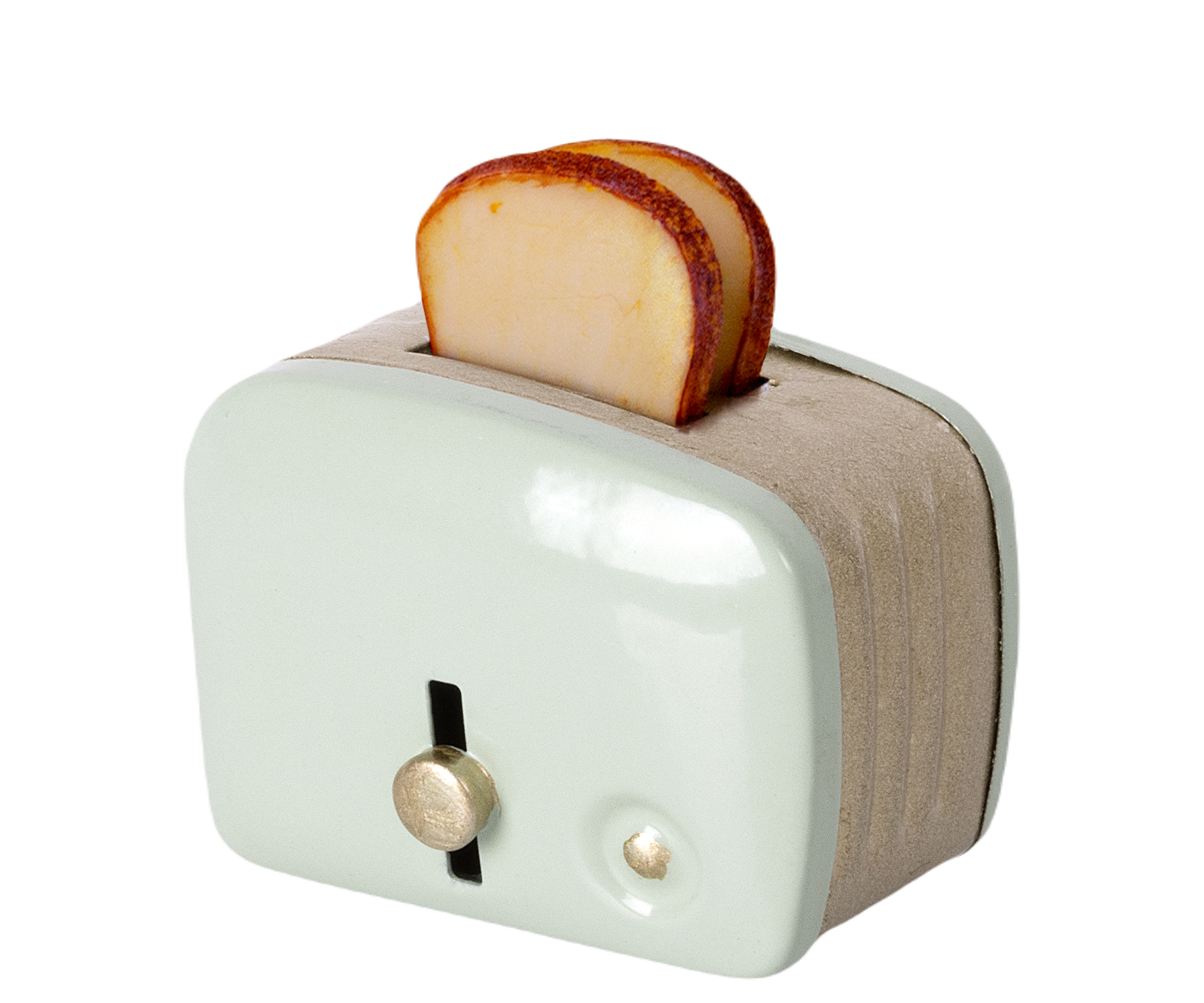 Miniature Toaster & Bread, Mint