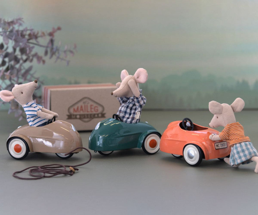 Maileg - Mouse Car, coral