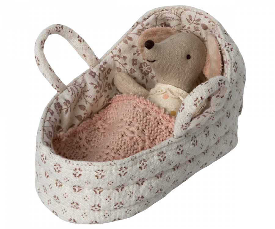 Maileg - Carry cot for Baby Mouse