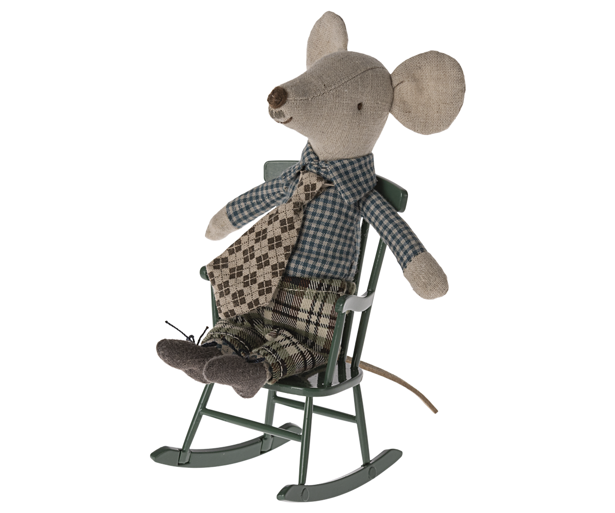 Rocking Chair, Mouse - Dark Green